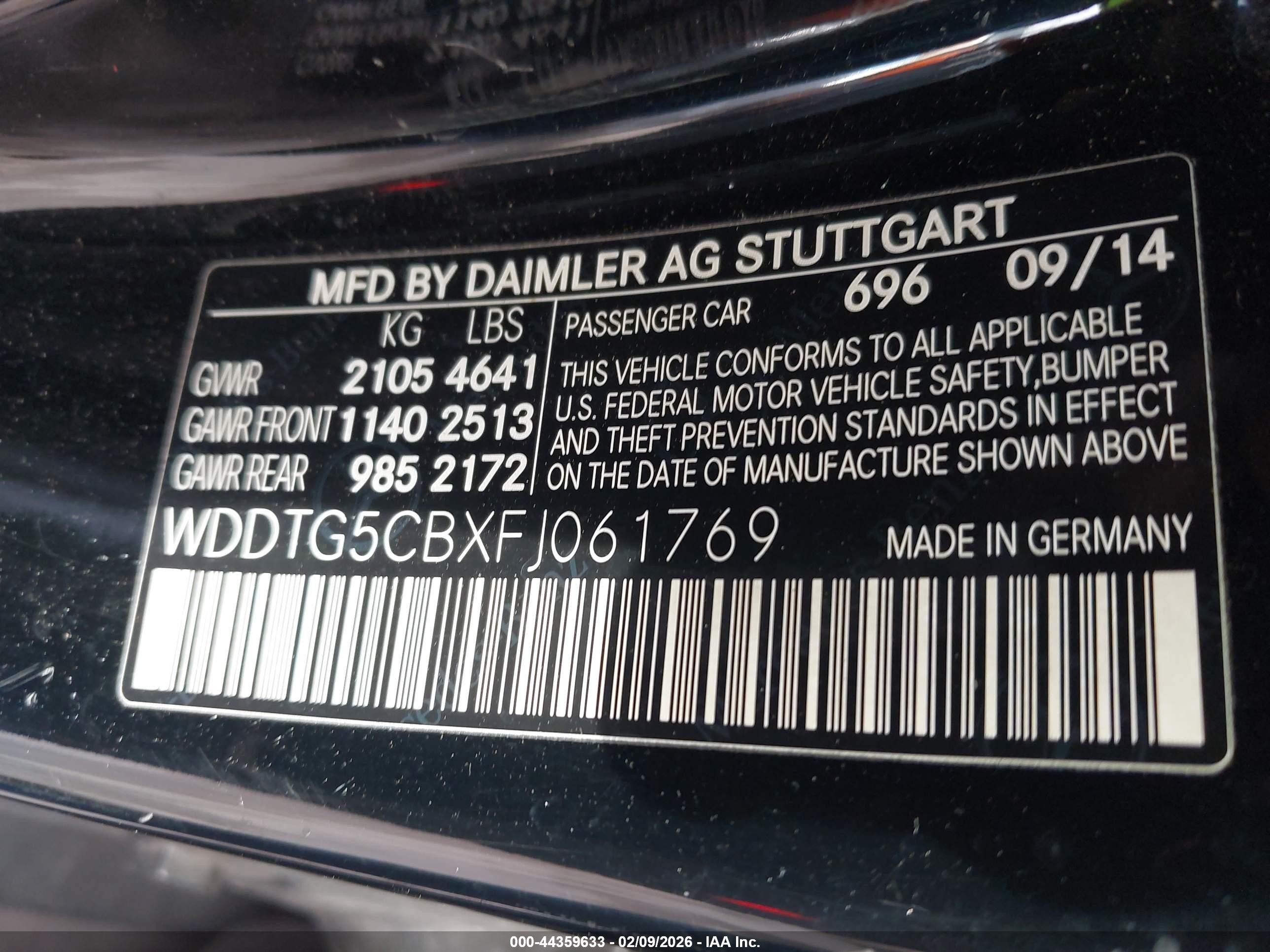 2015 Mercedes-benz Gla 45 Amg 4matic Black vin: WDDTG5CBXFJ061769