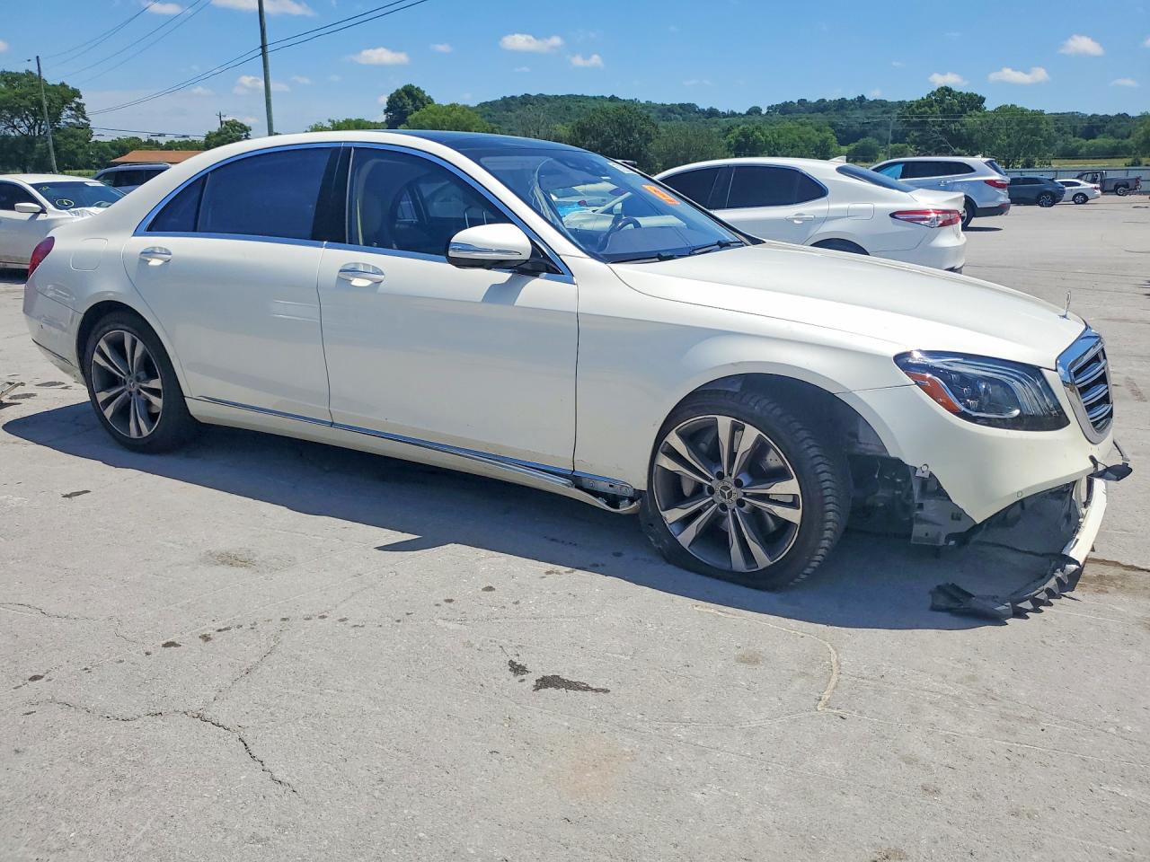 2018 Mercedes-benz S 450 4matic White vin: WDDUG6EB8JA350052
