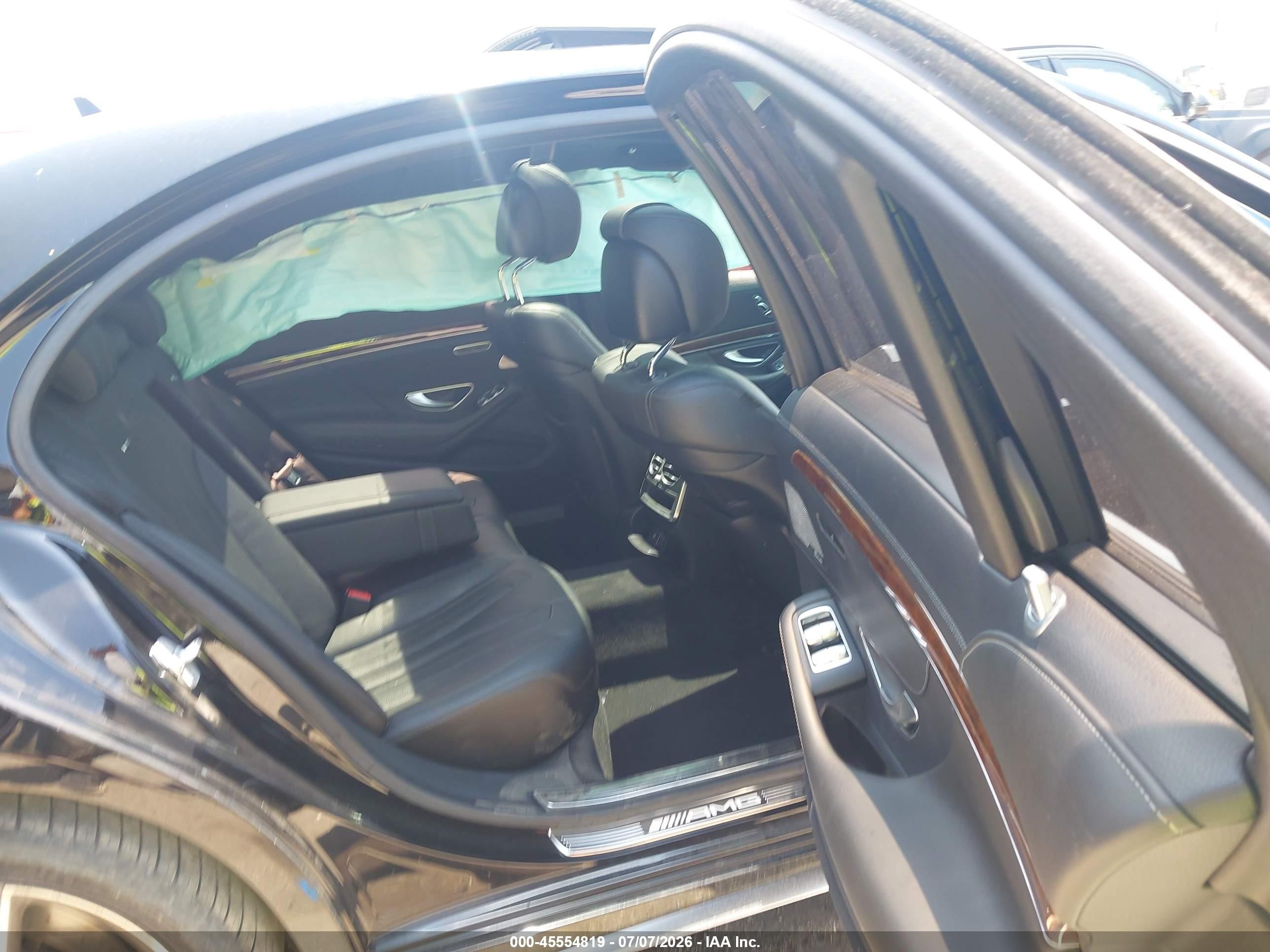 2014 Mercedes-benz S 63 Amg 4matic Black vin: WDDUG7JB6EA031766