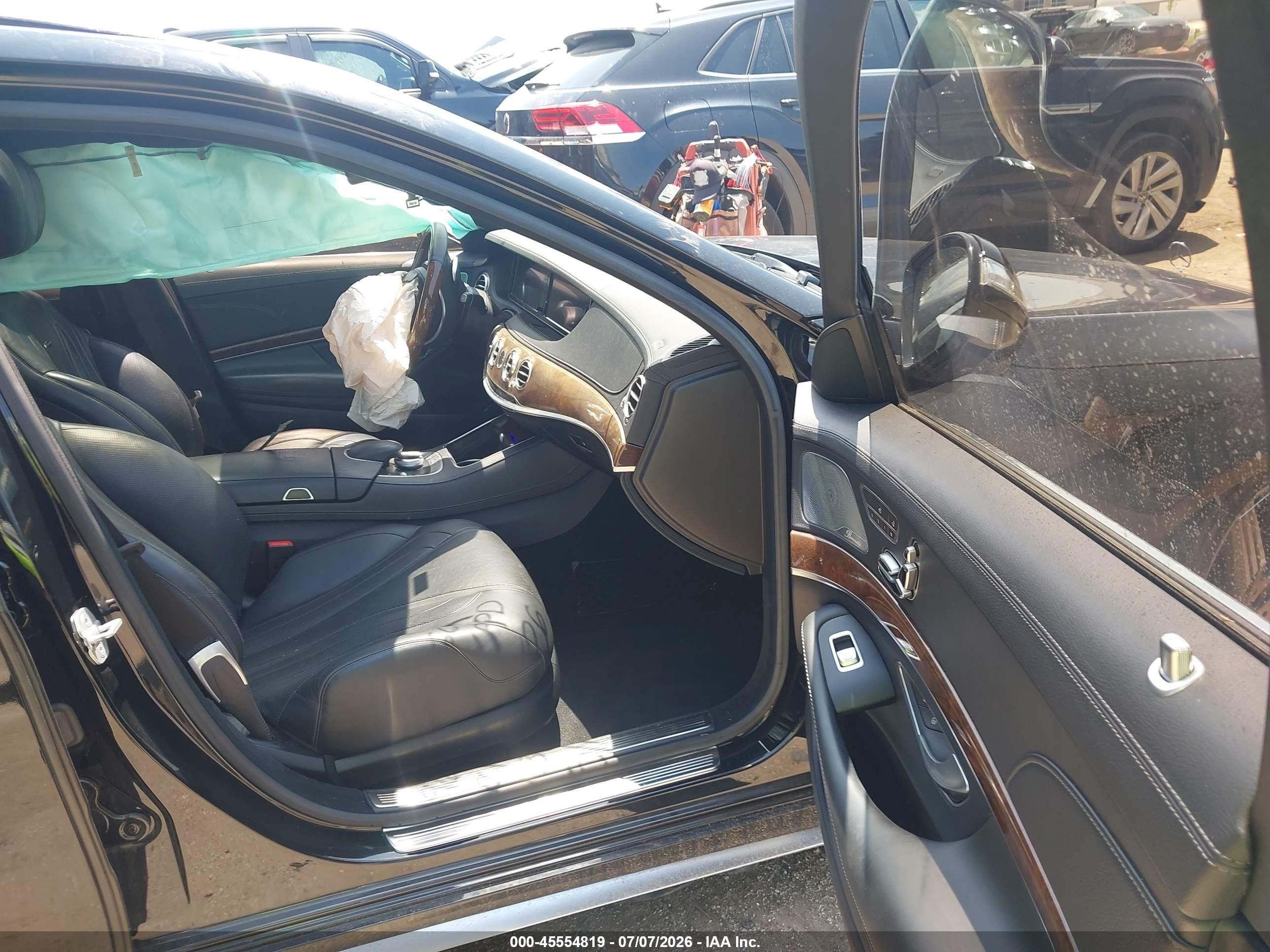 2014 Mercedes-benz S 63 Amg 4matic Black vin: WDDUG7JB6EA031766