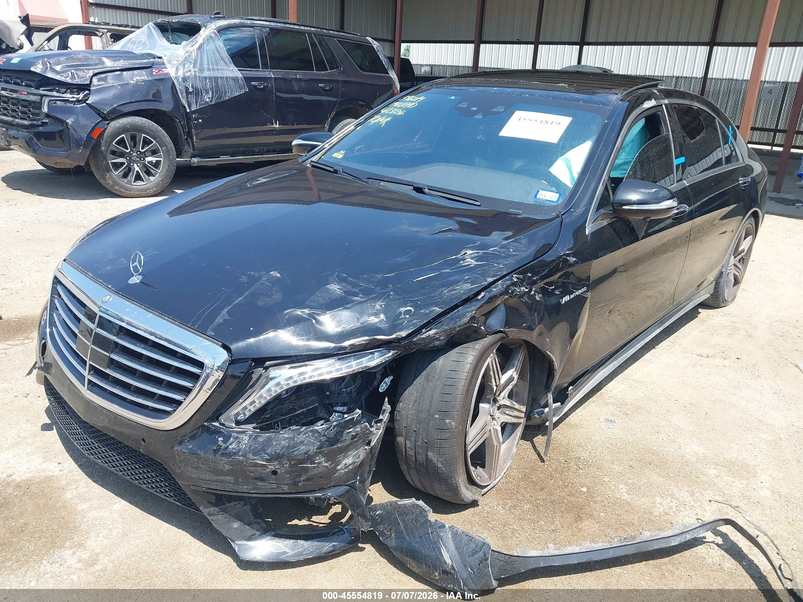 2014 Mercedes-benz S 63 Amg 4matic Black vin: WDDUG7JB6EA031766