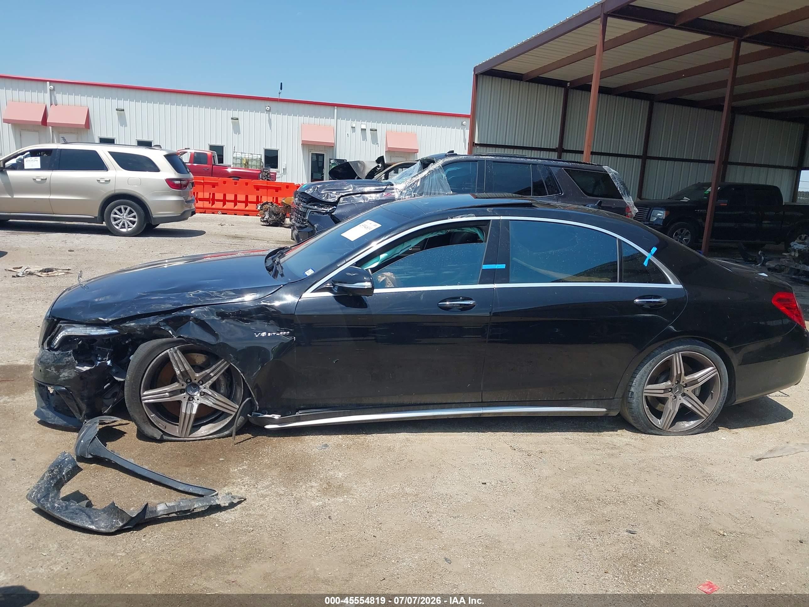 2014 Mercedes-benz S 63 Amg 4matic Black vin: WDDUG7JB6EA031766