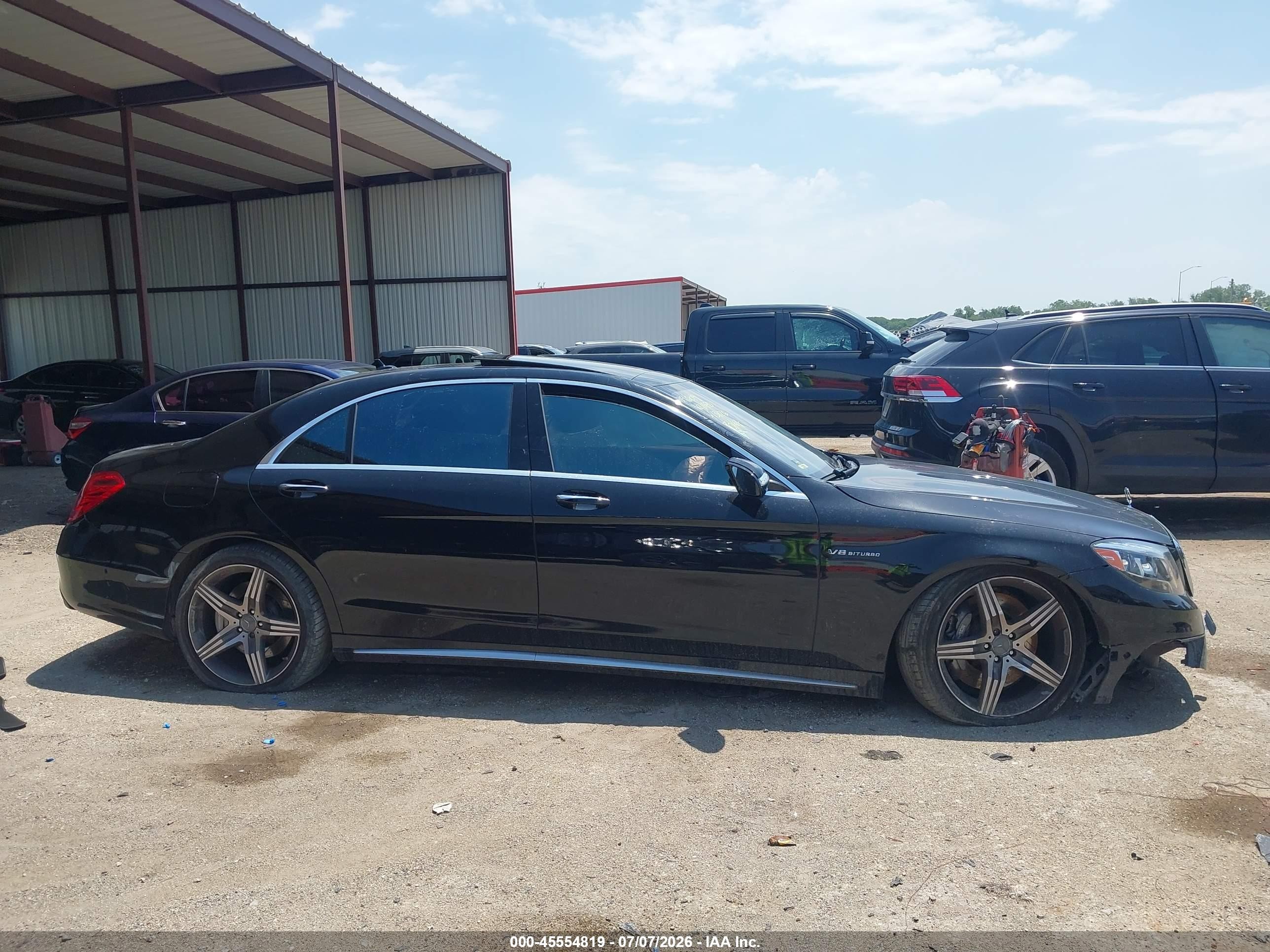 2014 Mercedes-benz S 63 Amg 4matic Black vin: WDDUG7JB6EA031766