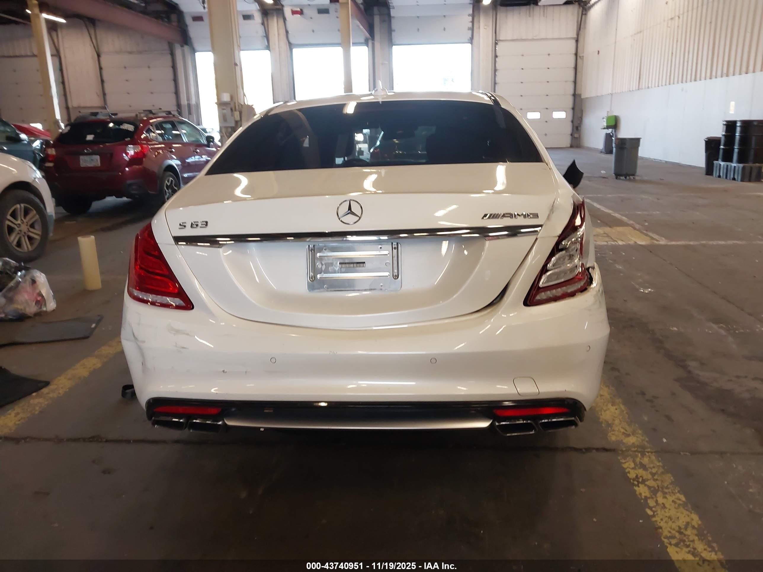 2014 Mercedes-benz S 63 Amg 4matic Белый vin: WDDUG7JB7EA039584