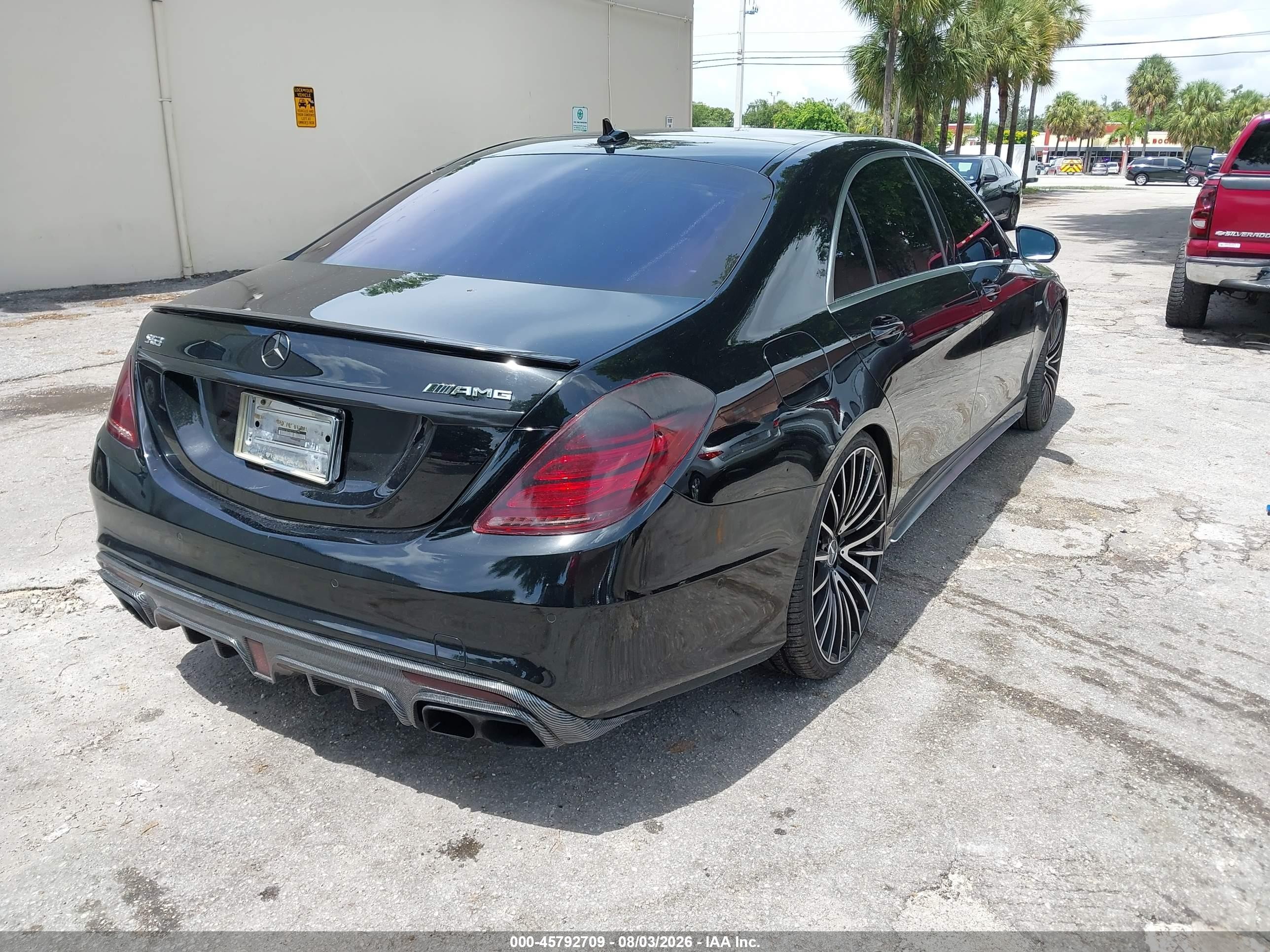 2015 Mercedes-benz S 63 Amg 4matic Black vin: WDDUG7JB7FA072196