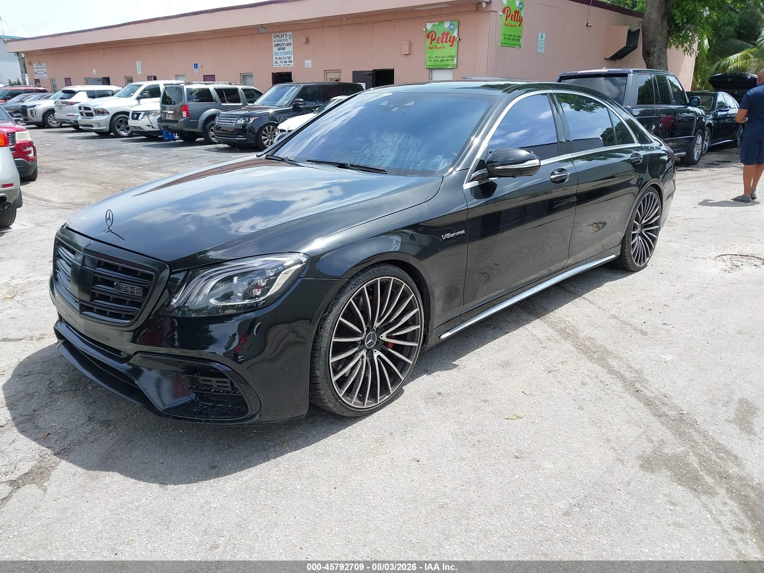 2015 Mercedes-benz S 63 Amg 4matic Black vin: WDDUG7JB7FA072196