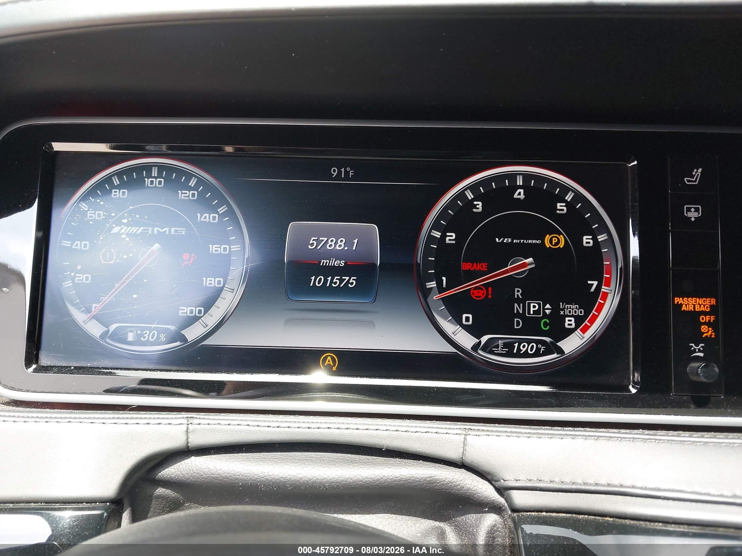 2015 Mercedes-benz S 63 Amg 4matic Black vin: WDDUG7JB7FA072196
