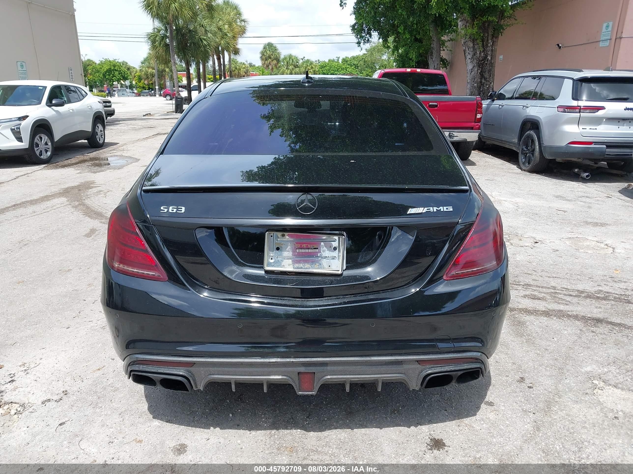 2015 Mercedes-benz S 63 Amg 4matic Black vin: WDDUG7JB7FA072196