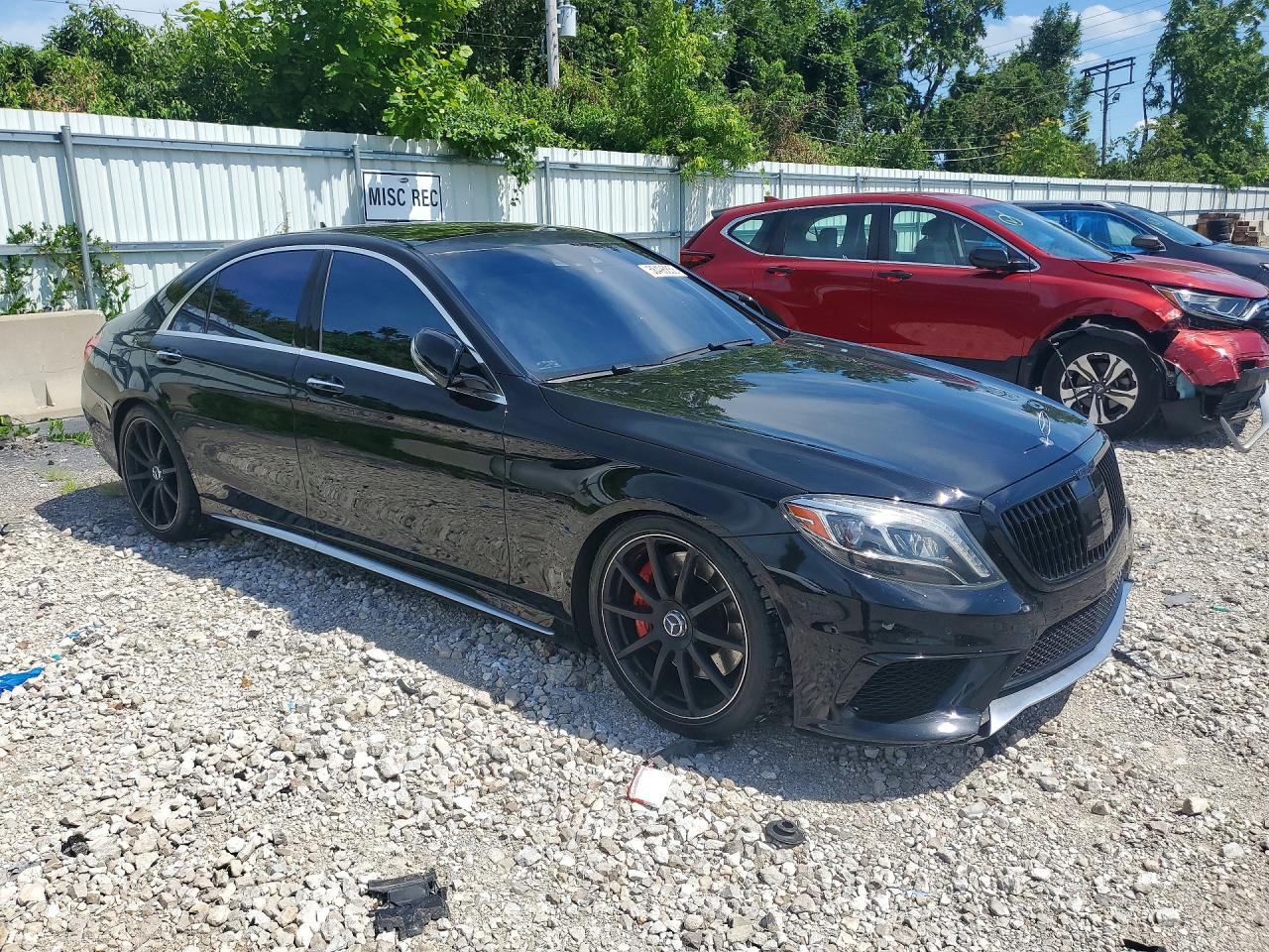 2014 Mercedes-benz S 63 Amg Black vin: WDDUG7JB8EA041215