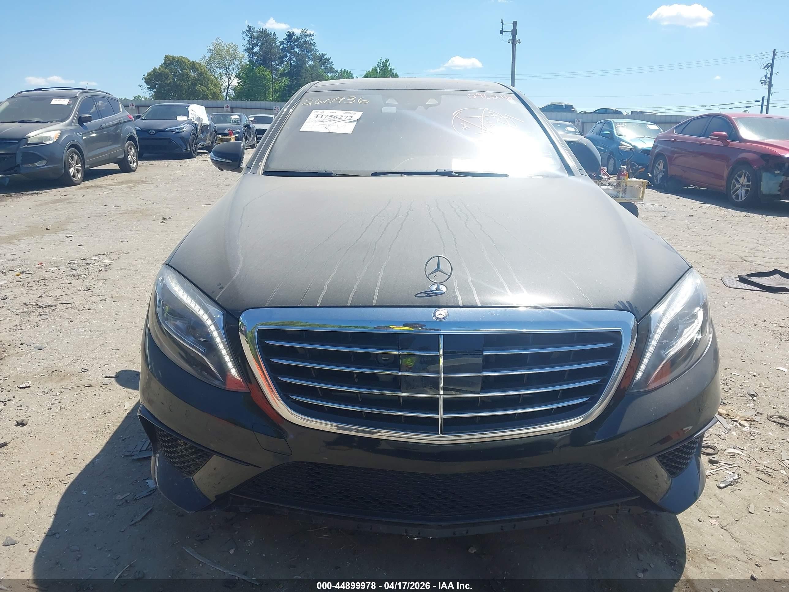 2015 Mercedes-benz S 63 Amg 4matic Black vin: WDDUG7JB8FA096216