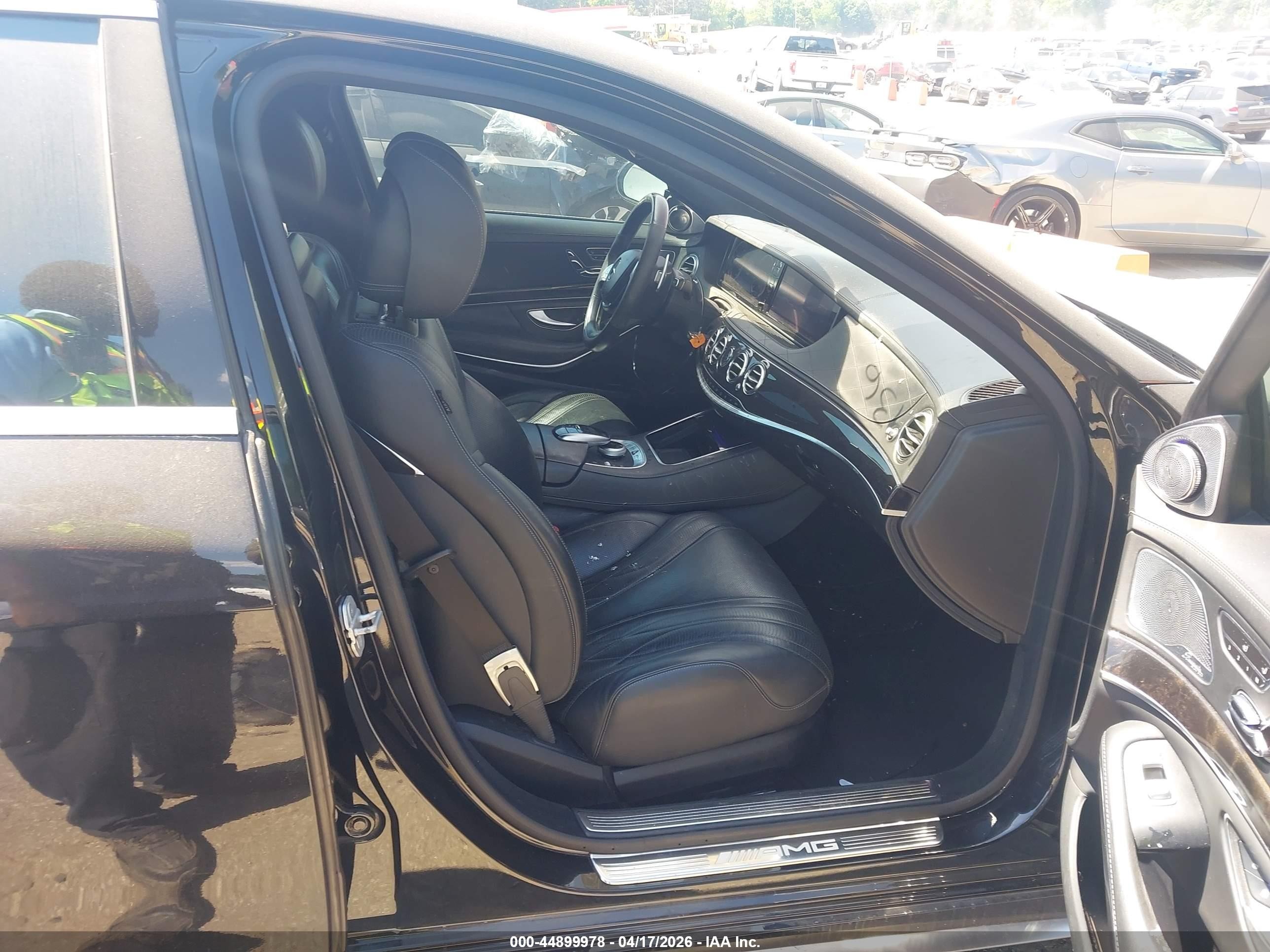 2015 Mercedes-benz S 63 Amg 4matic Black vin: WDDUG7JB8FA096216
