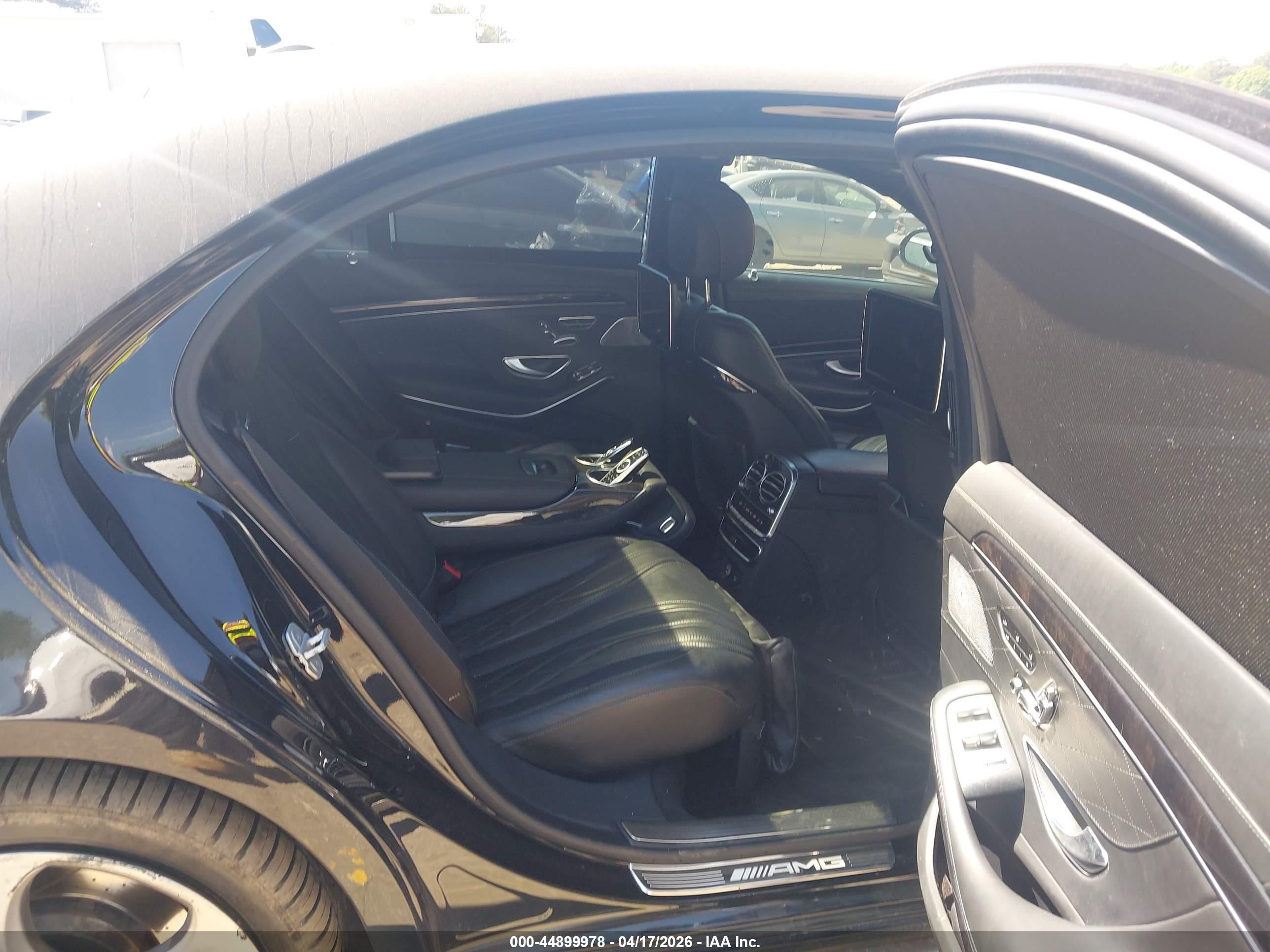 2015 Mercedes-benz S 63 Amg 4matic Black vin: WDDUG7JB8FA096216