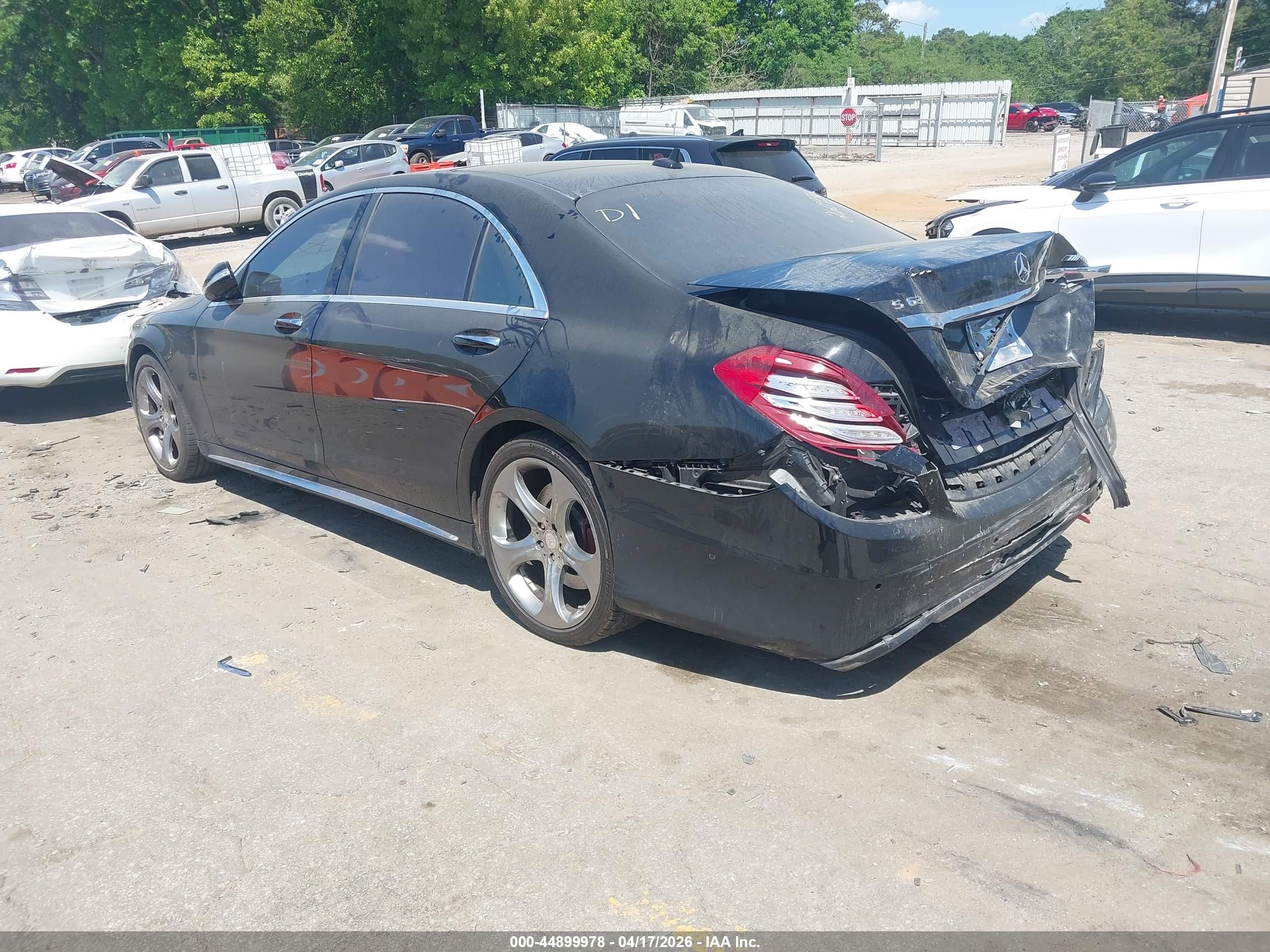 2015 Mercedes-benz S 63 Amg 4matic Black vin: WDDUG7JB8FA096216
