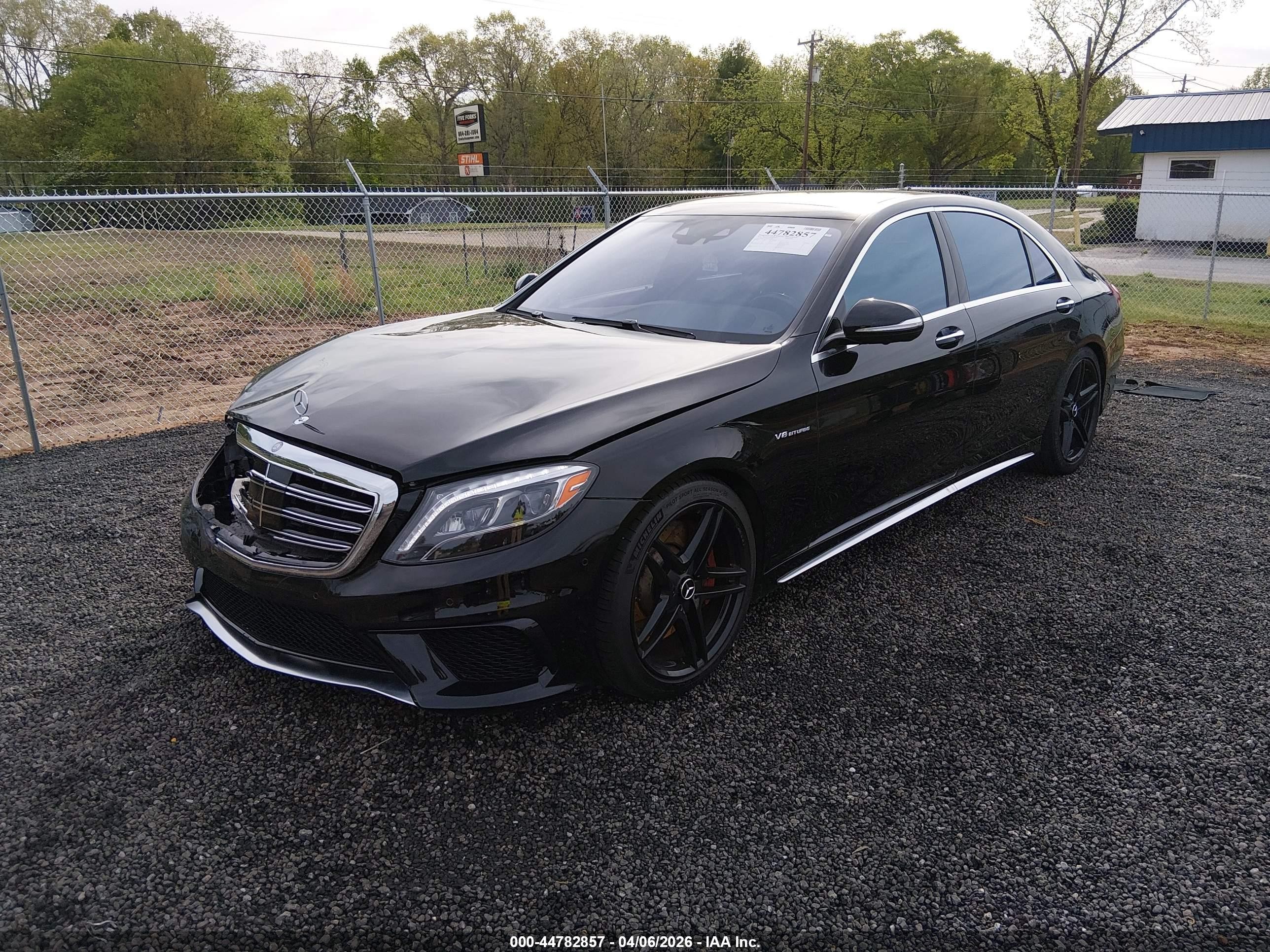 2014 Mercedes-benz S 63 Amg 4matic Black vin: WDDUG7JB9EA062638
