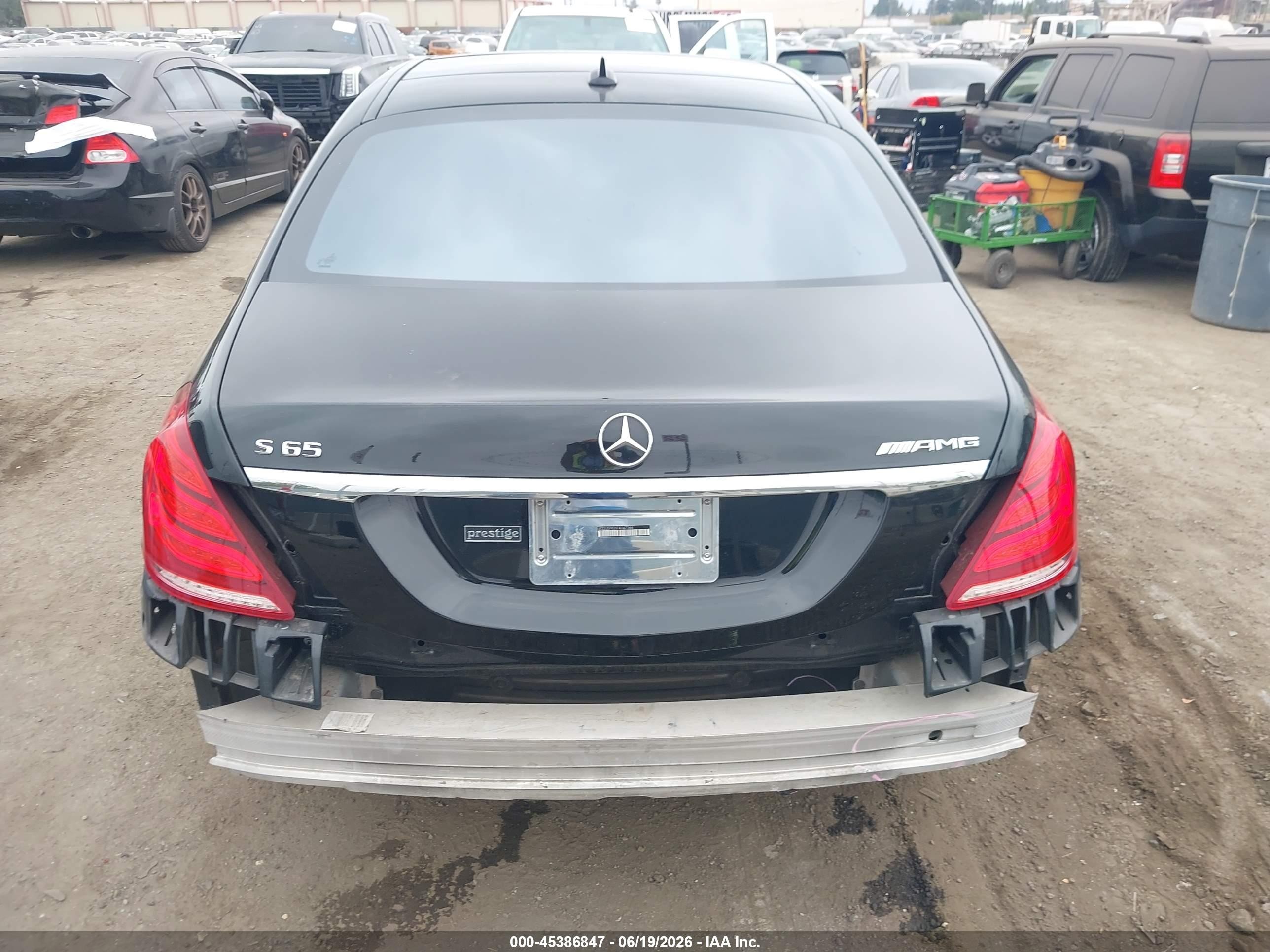 2015 Mercedes-benz S 65 Amg   Черный vin: WDDUG7KB0FA147366
