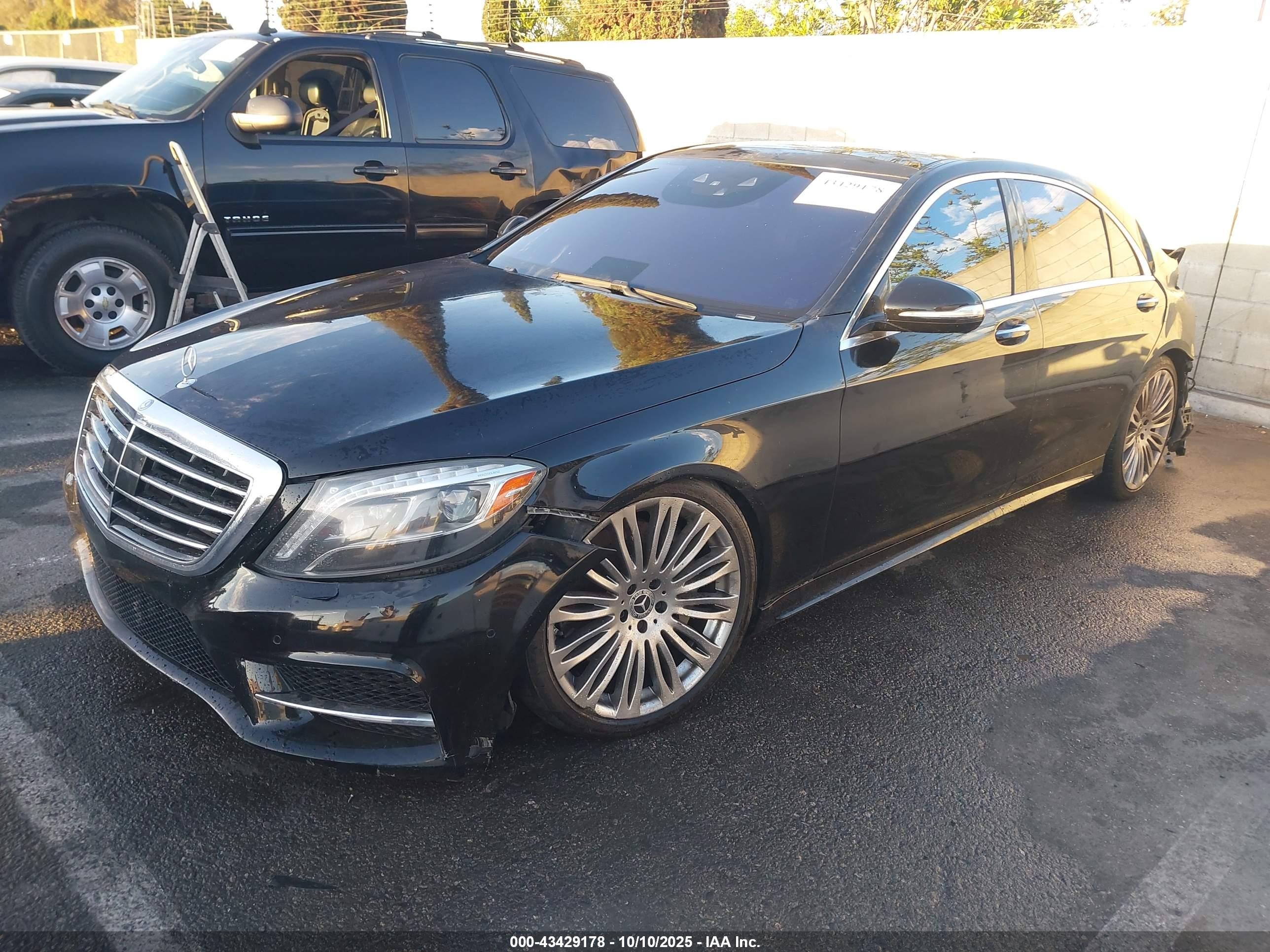 2014 Mercedes-benz S 550   Black vin: WDDUG8CB0EA001178