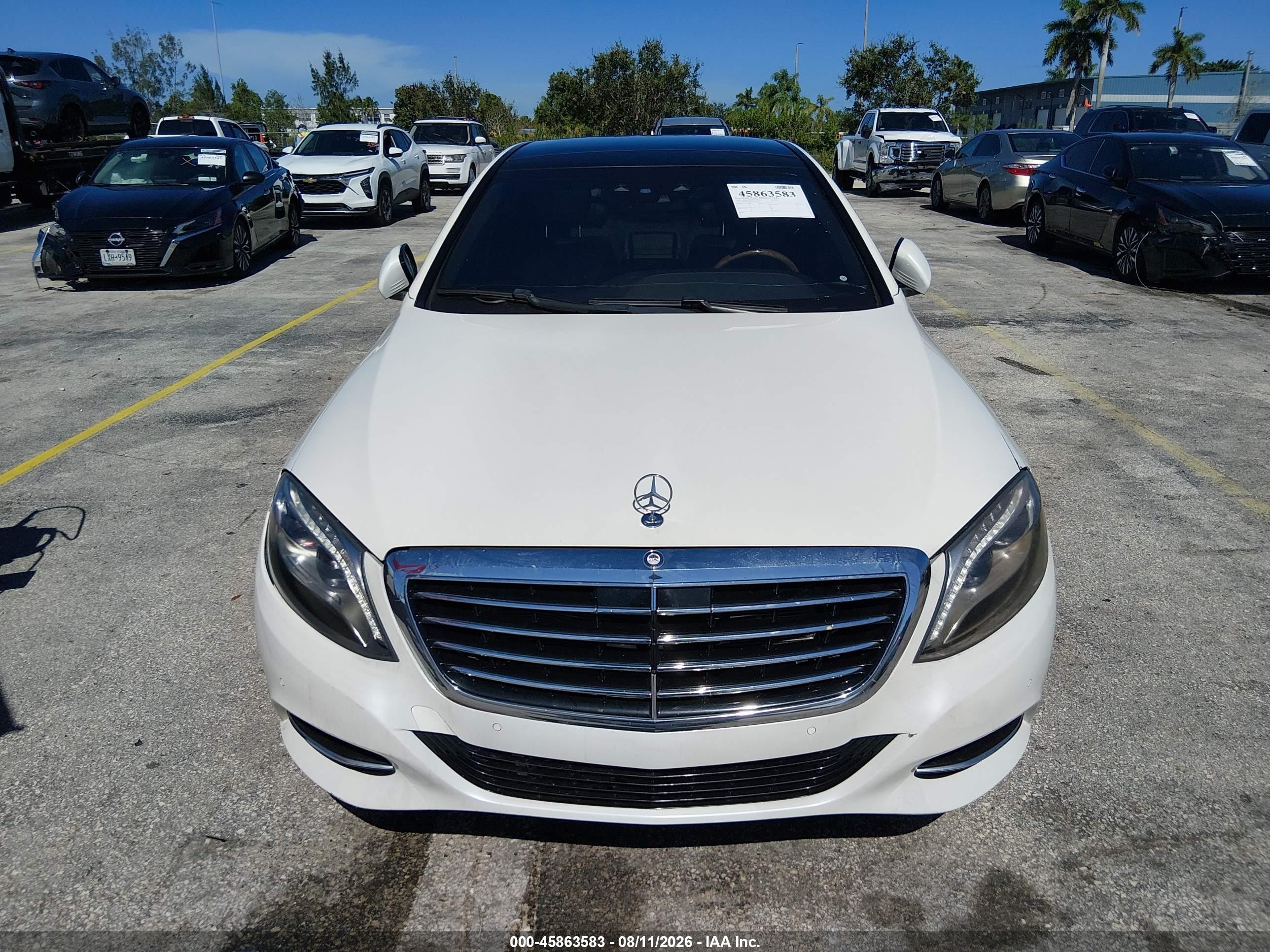 2014 Mercedes-benz S 550 White vin: WDDUG8CB0EA051109