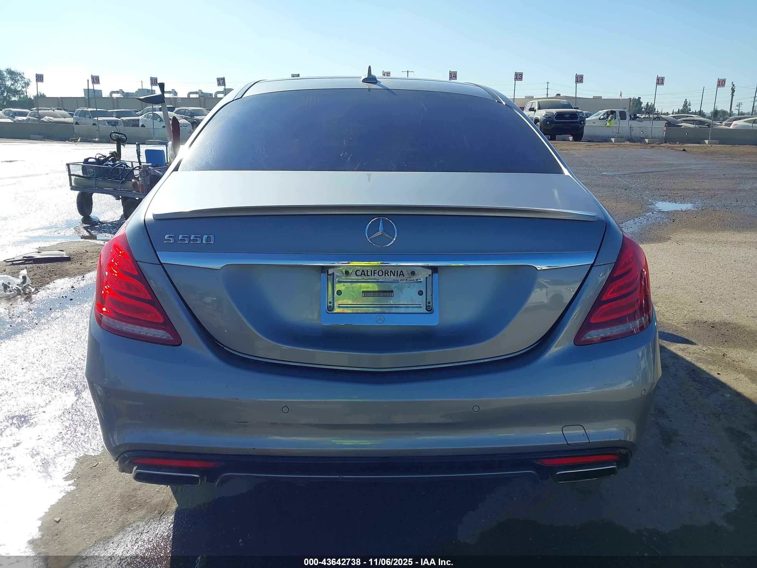 2014 Mercedes-benz S 550   Gray vin: WDDUG8CB0EA062871