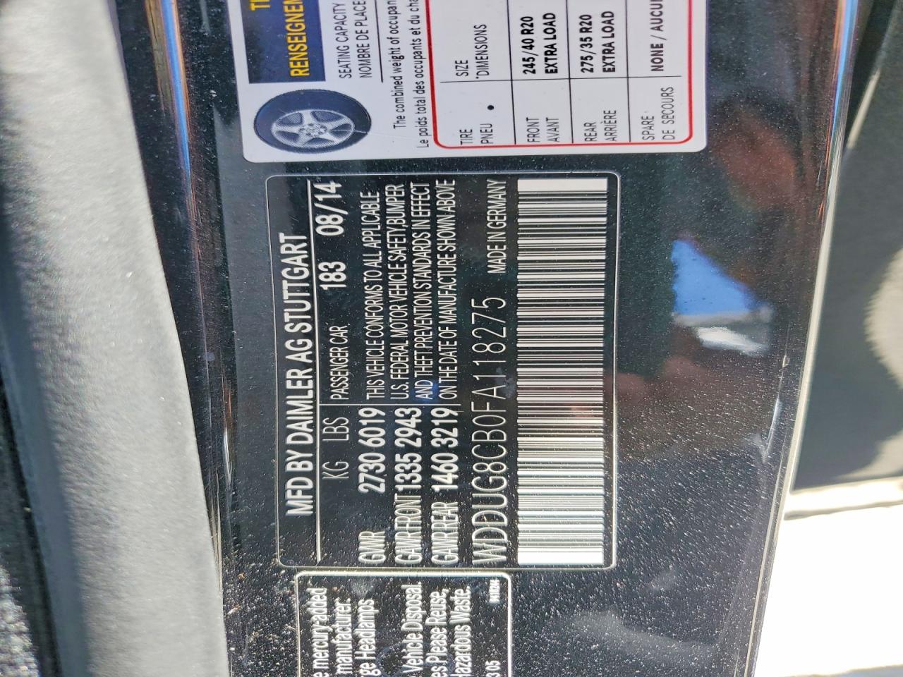 2015 Mercedes-benz S 550 Black vin: WDDUG8CB0FA118275