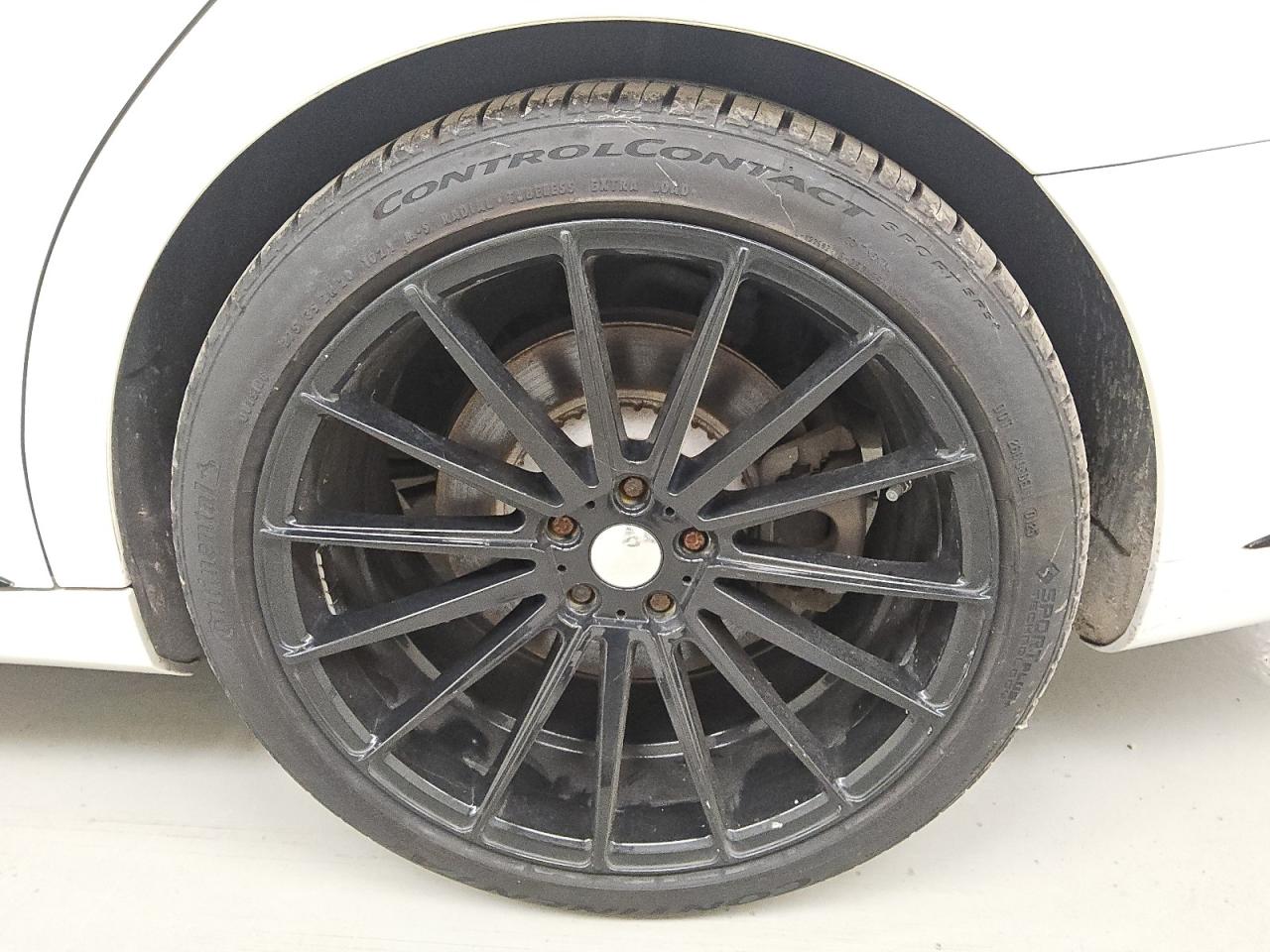 2015 Mercedes-benz S 550 White vin: WDDUG8CB0FA200202 Damage: Left Rear Wheel, Aftermarket, Acceptable