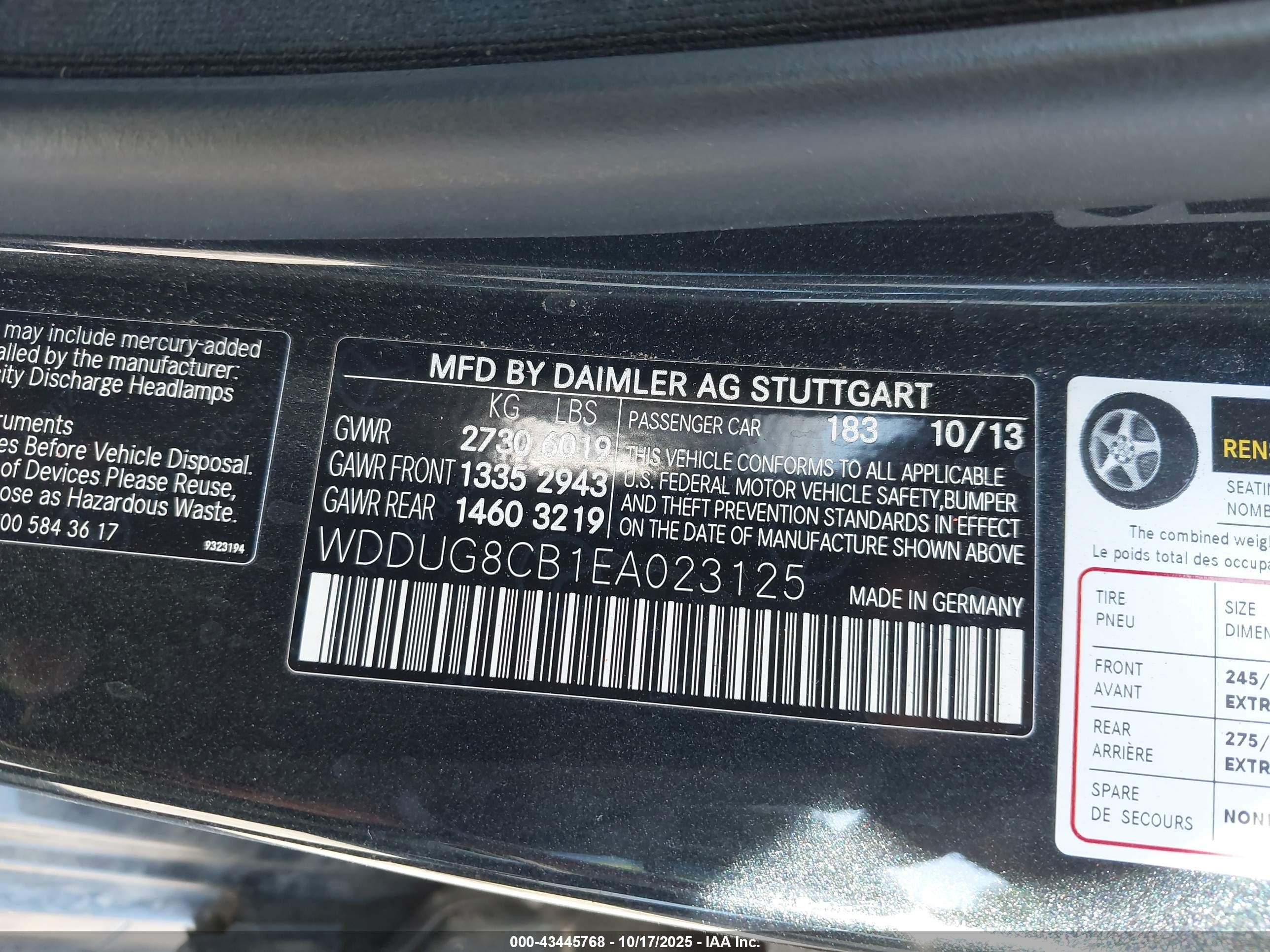 2014 Mercedes-benz S 550   Black vin: WDDUG8CB1EA023125