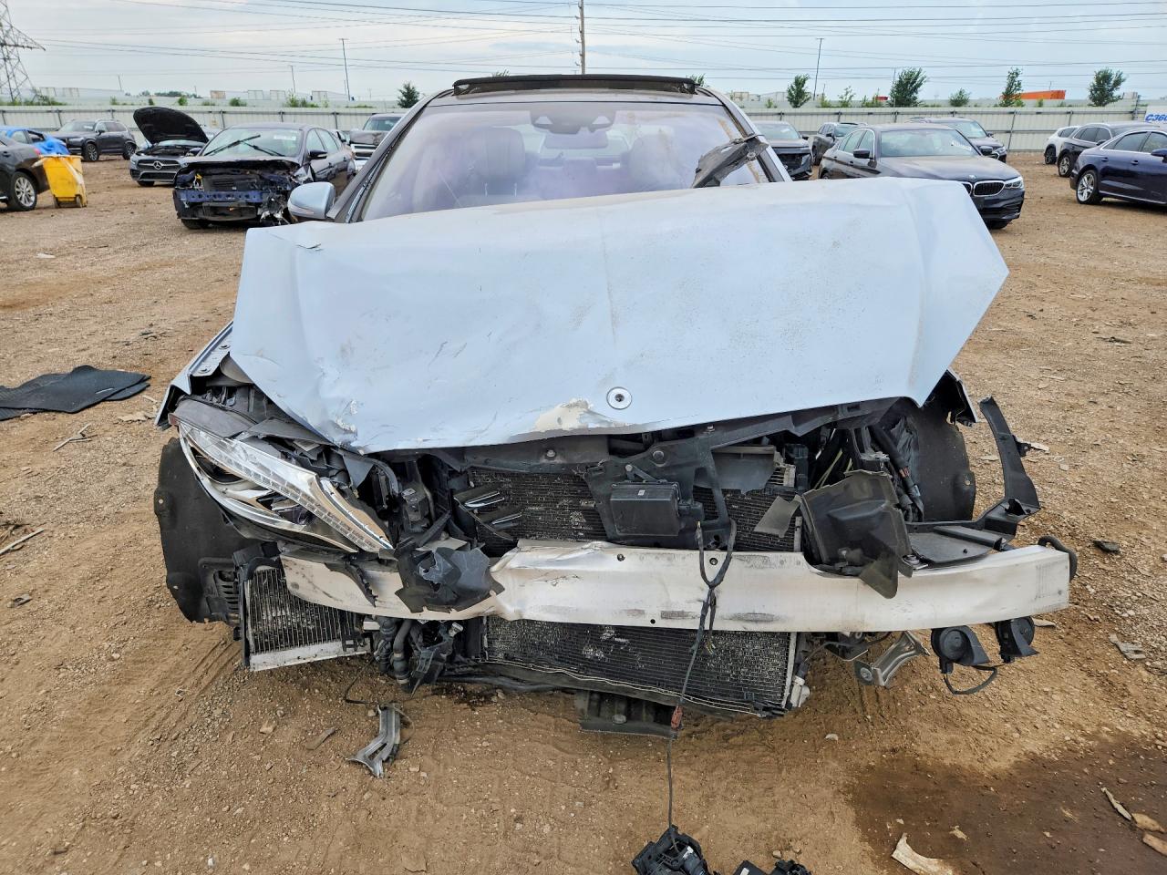 2015 Mercedes-benz S 550 Silver vin: WDDUG8CB1FA142486