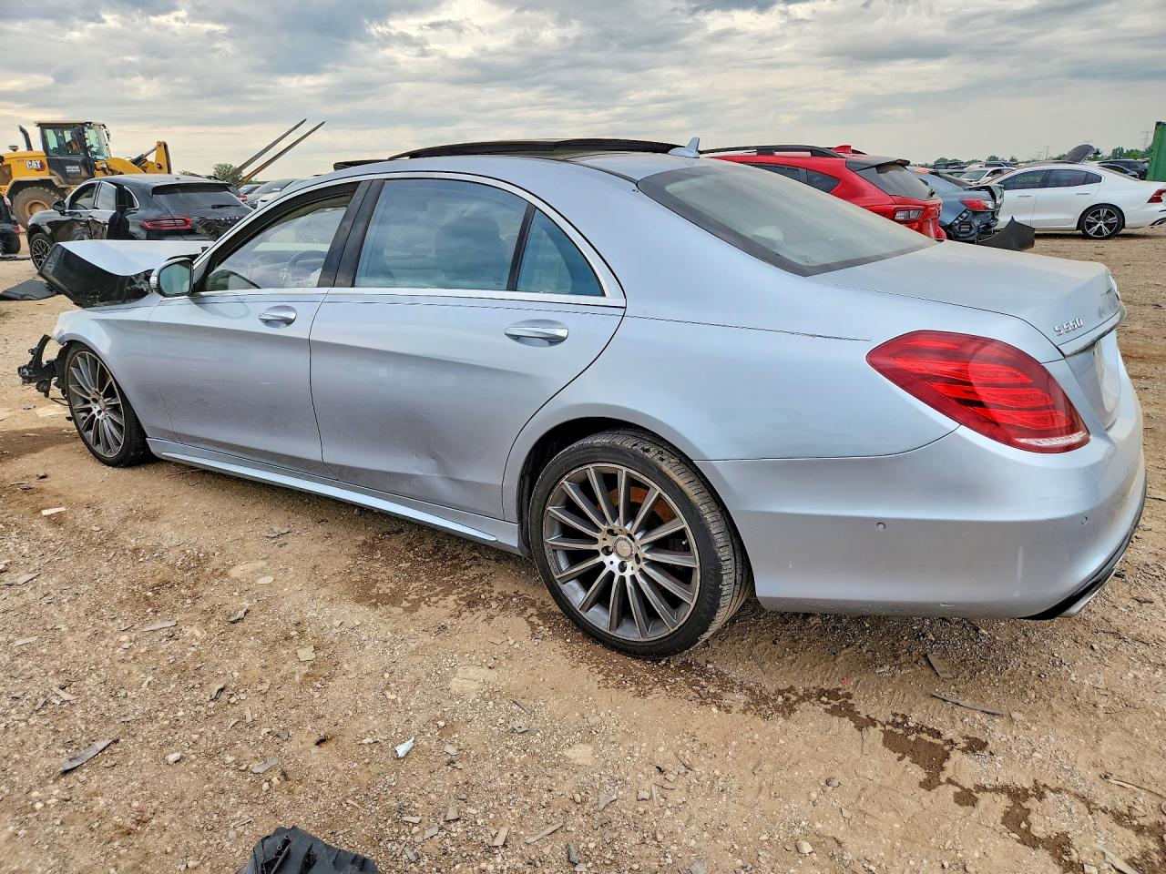 2015 Mercedes-benz S 550 Silver vin: WDDUG8CB1FA142486