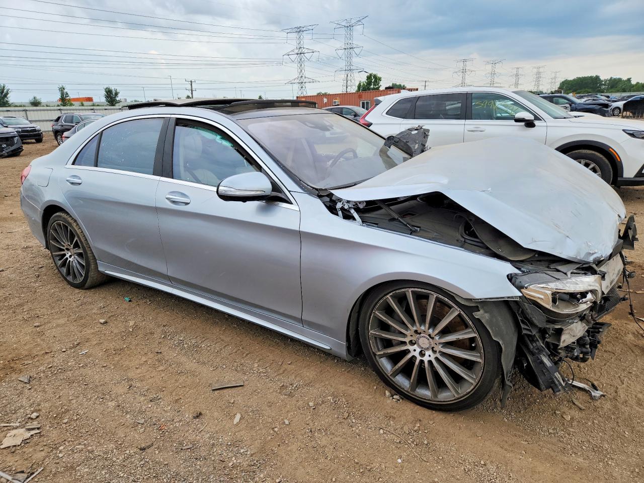 2015 Mercedes-benz S 550 Silver vin: WDDUG8CB1FA142486