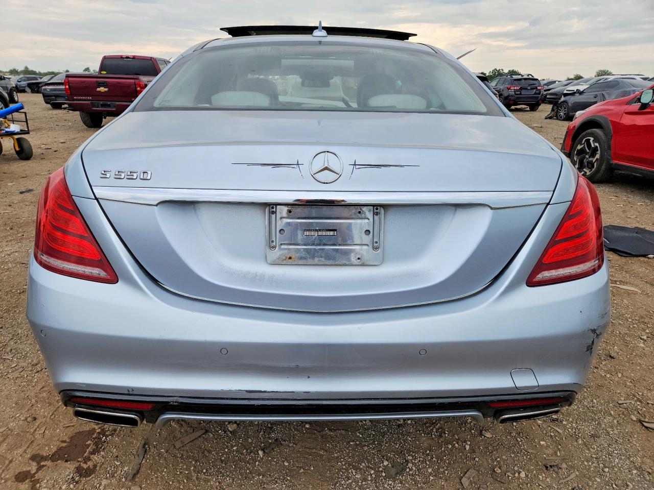 2015 Mercedes-benz S 550 Silver vin: WDDUG8CB1FA142486