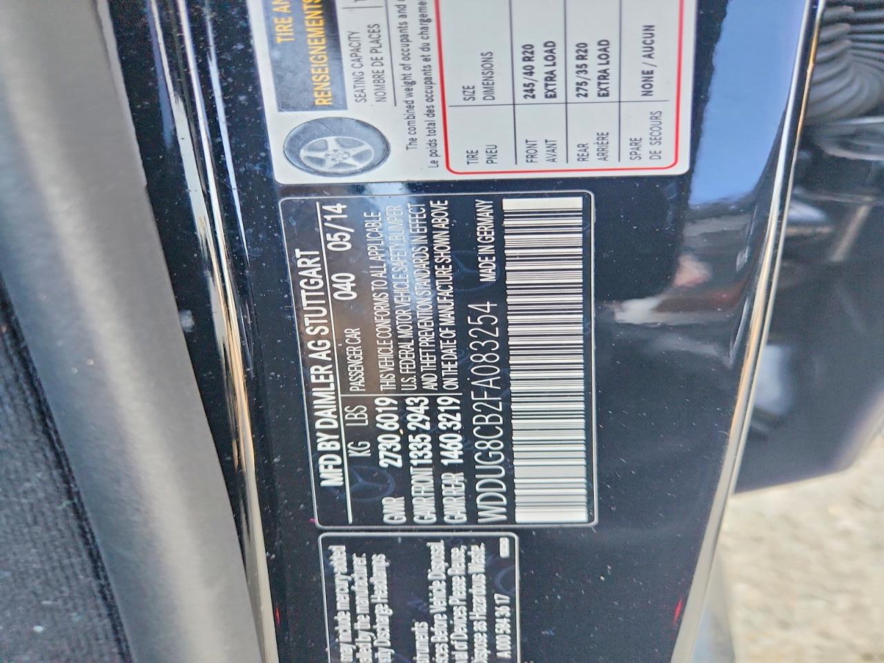 2015 Mercedes-benz S 550 Black vin: WDDUG8CB2FA083254