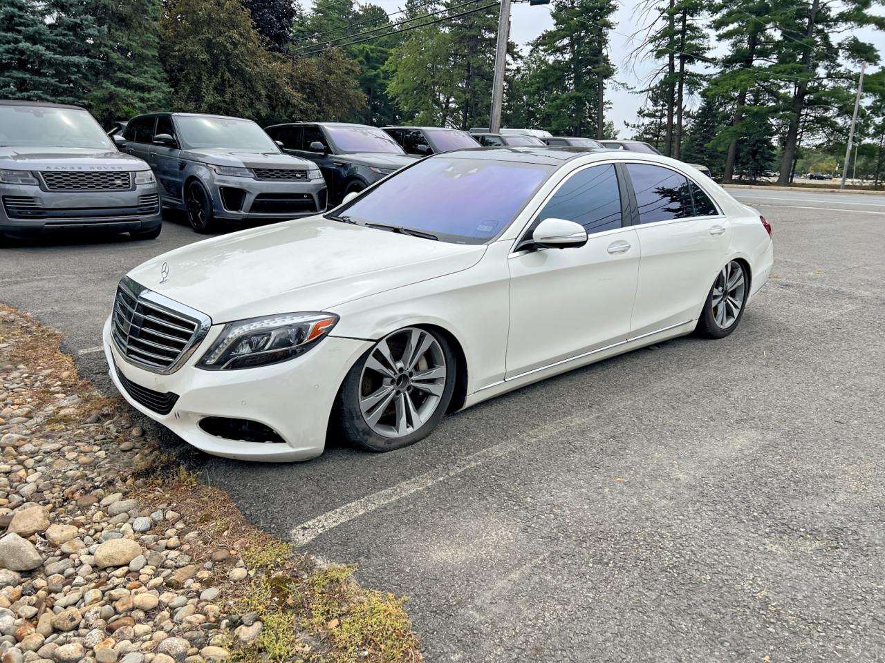 2015 Mercedes-benz S 550 White vin: WDDUG8CB2FA093718