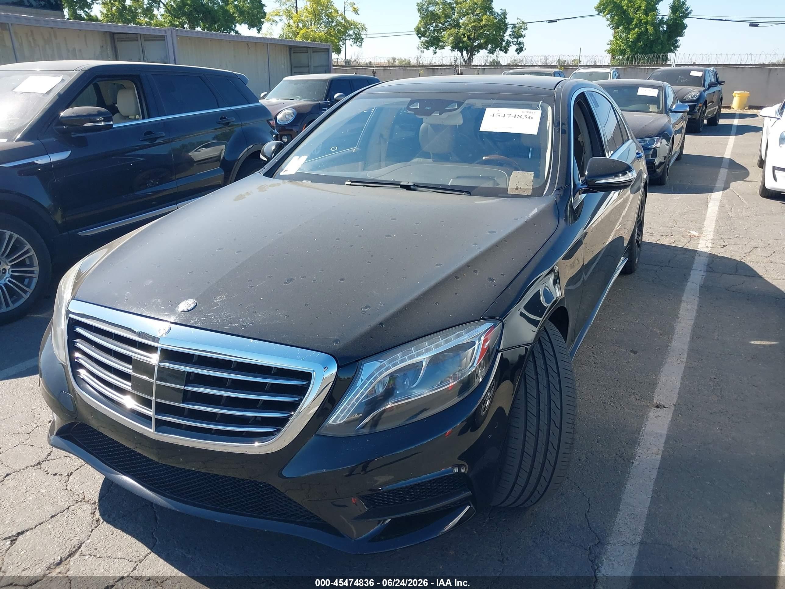 2015 Mercedes-benz S 550   Black vin: WDDUG8CB2FA147082
