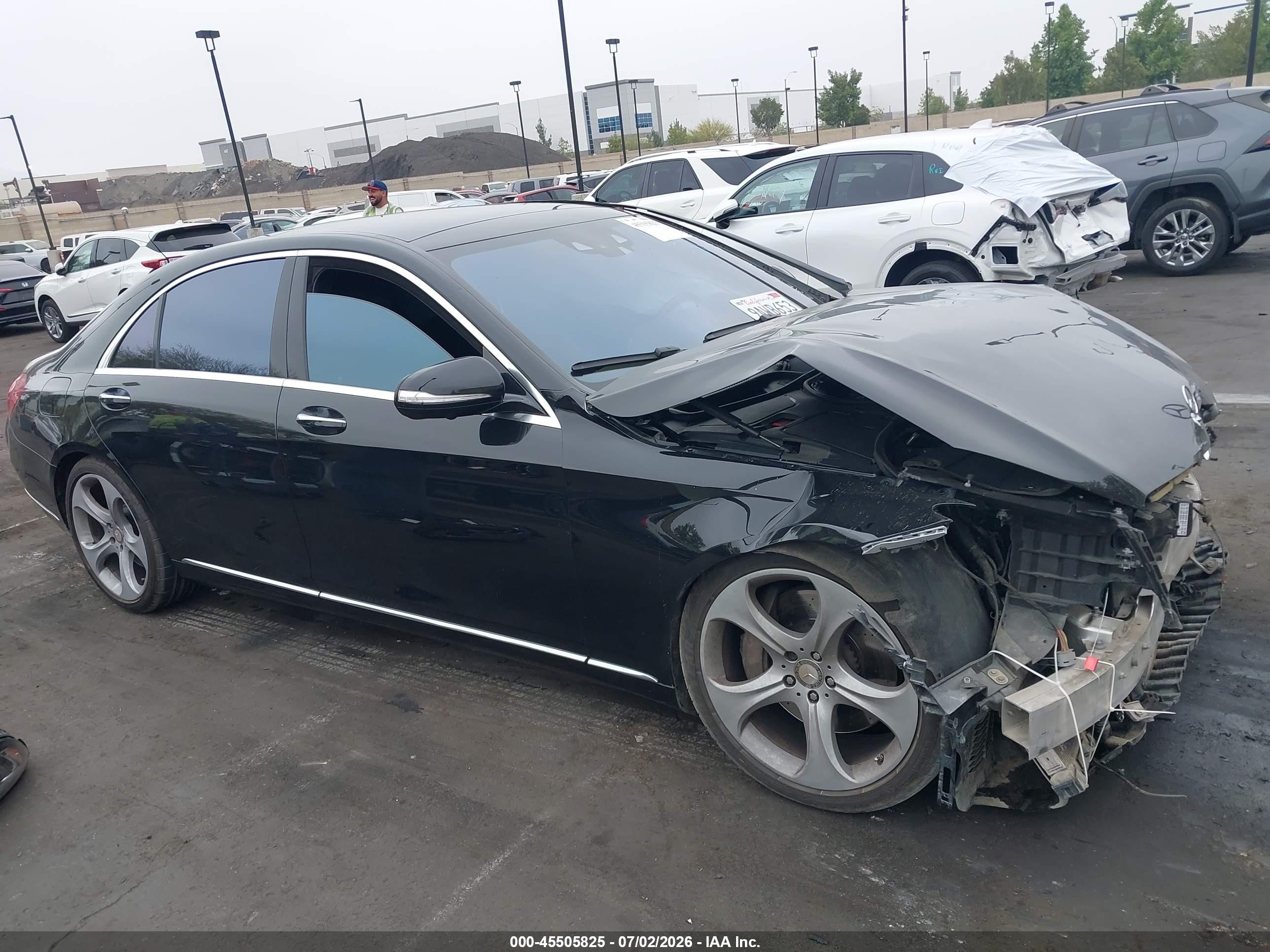 2015 Mercedes-benz S 550   Black vin: WDDUG8CB2FA164495