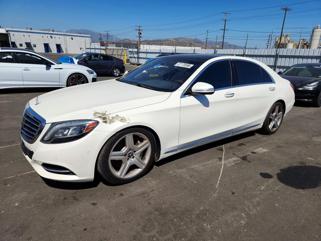 2014 Mercedes-benz S 550 White vin: WDDUG8CB3EA060080