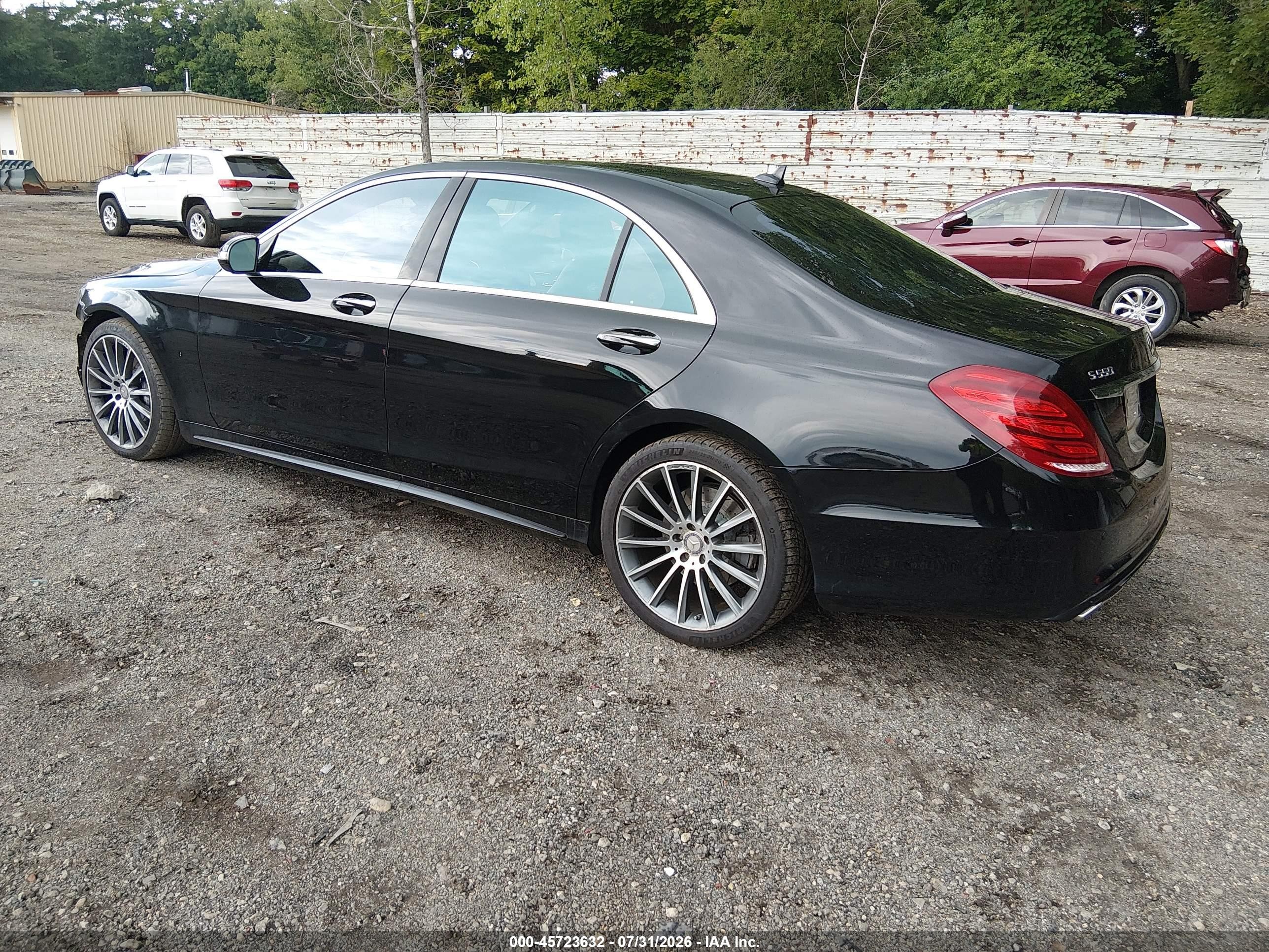 2015 Mercedes-benz S 550   Black vin: WDDUG8CB3FA076698