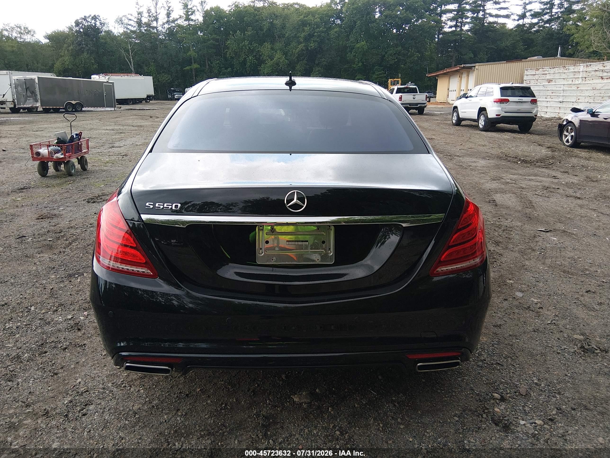 2015 Mercedes-benz S 550   Black vin: WDDUG8CB3FA076698