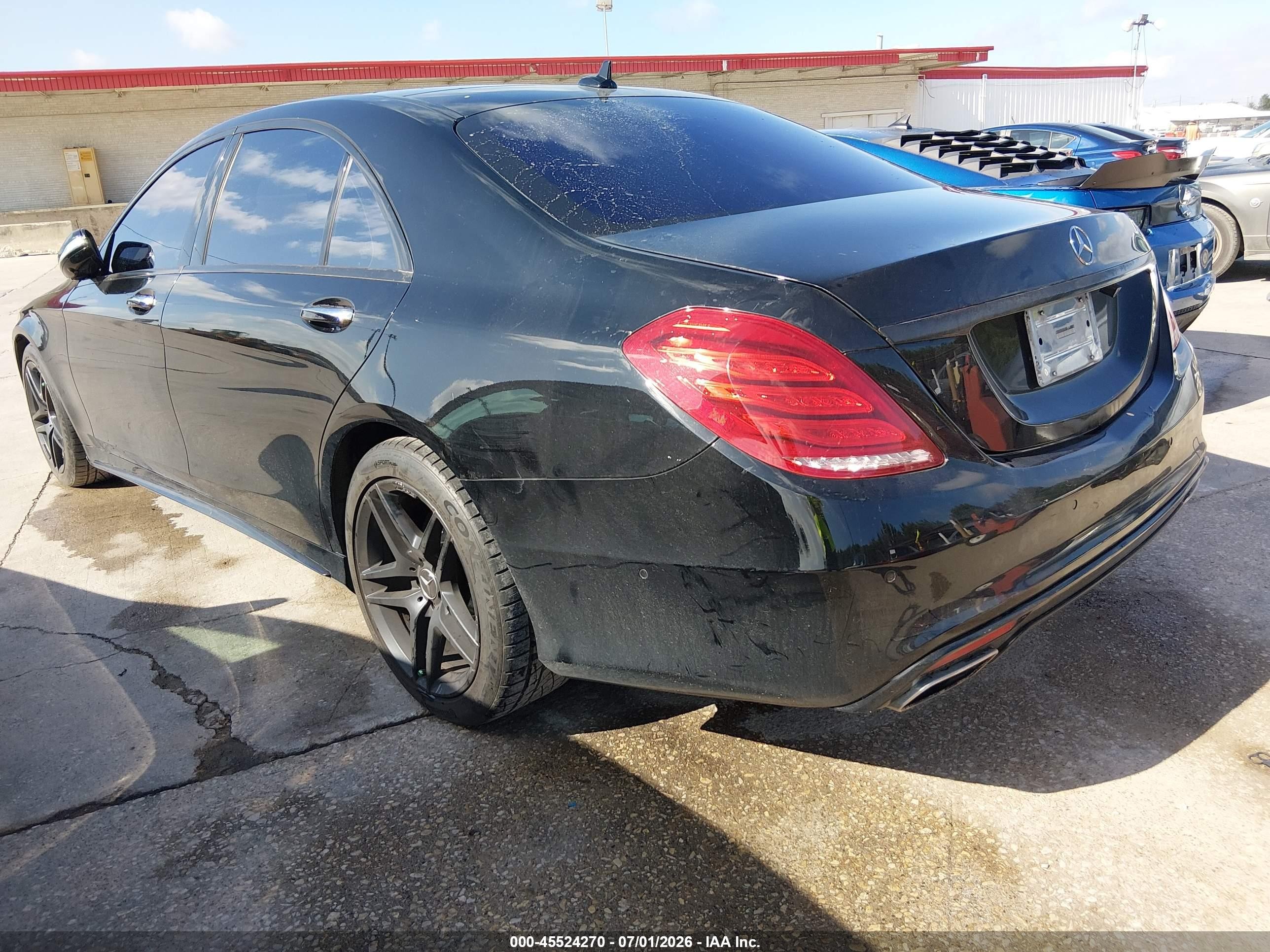 2015 Mercedes-benz S 550   Black vin: WDDUG8CB3FA131229