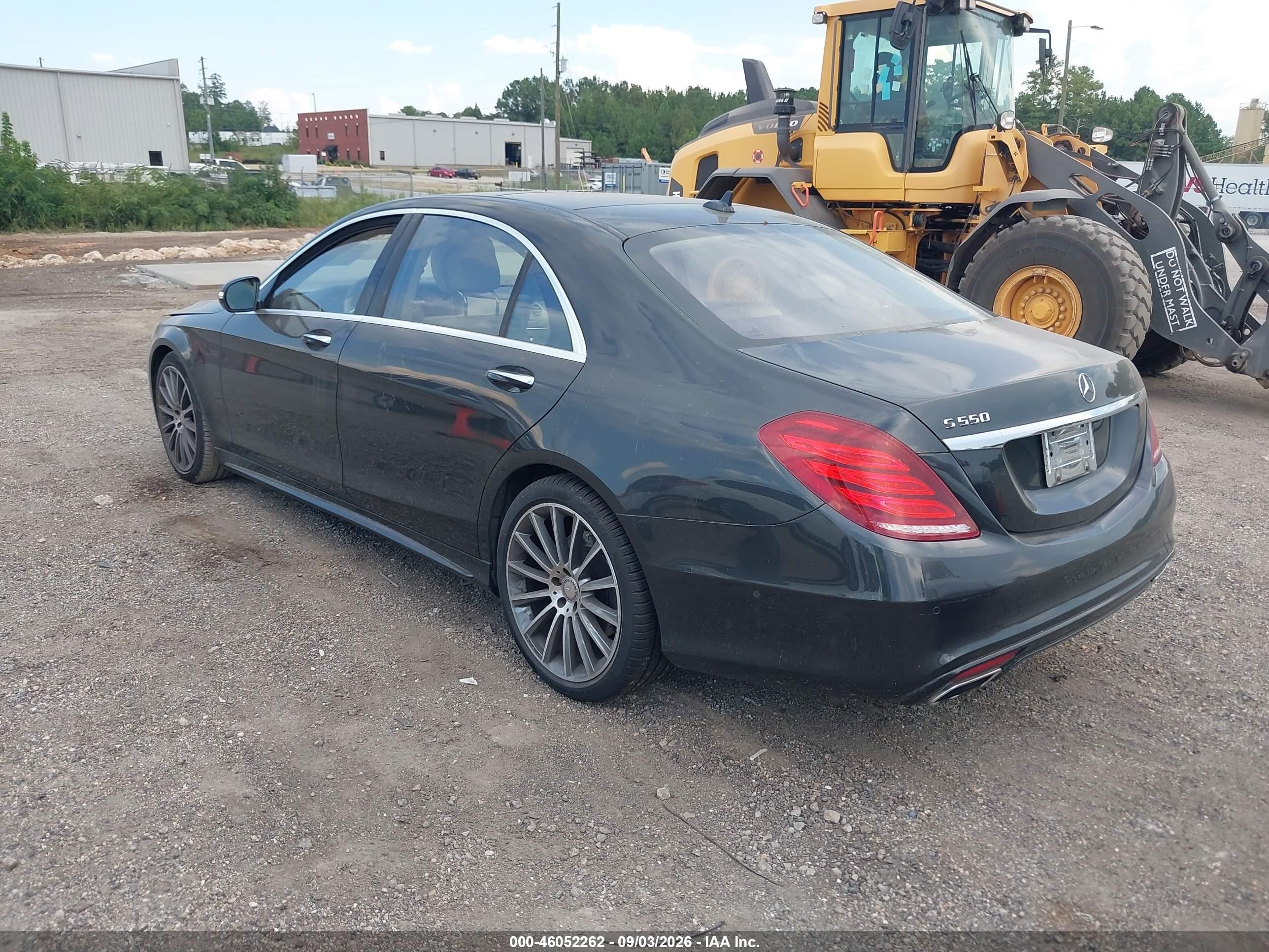 2015 Mercedes-benz S 550 Black vin: WDDUG8CB3FA137077
