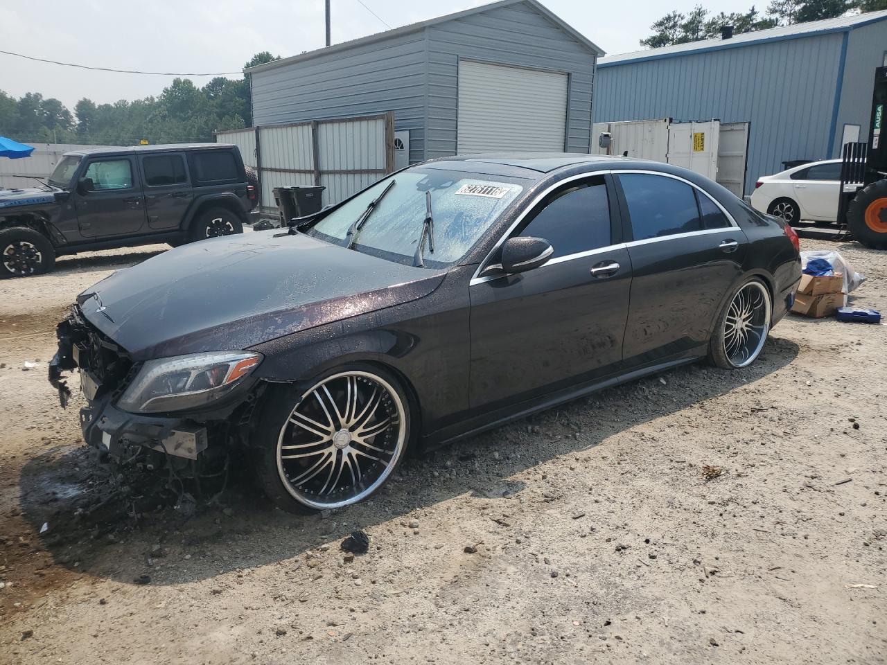 2014 Mercedes-benz S 550 Black vin: WDDUG8CB4EA009154 Damage: Left Front Tire, Flat, Repair Required