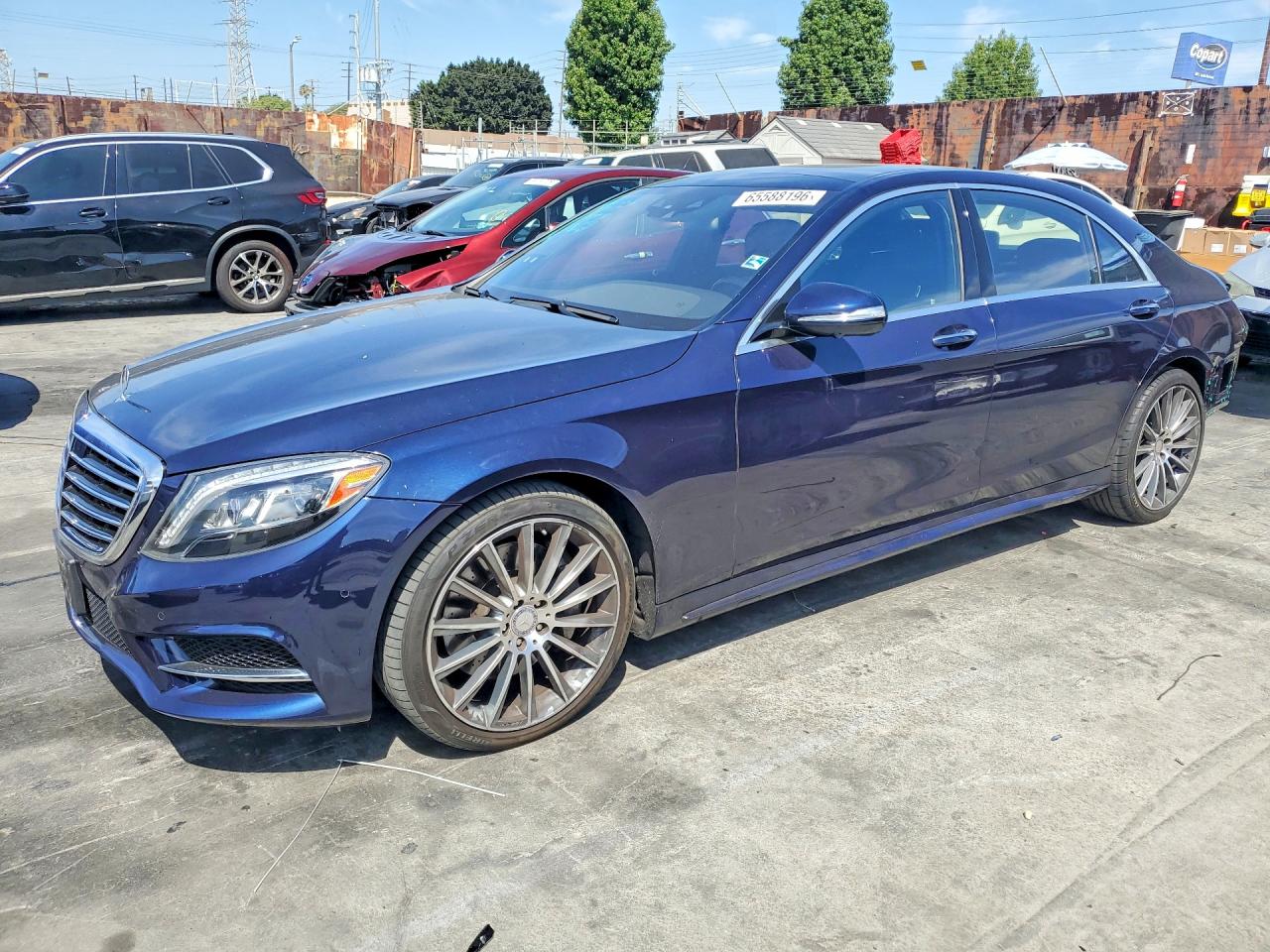 2015 Mercedes-benz S 550 Blue vin: WDDUG8CB4FA163378