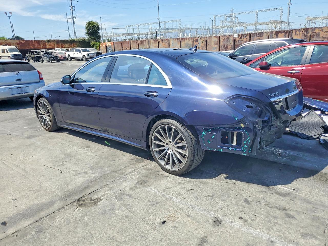 2015 Mercedes-benz S 550 Blue vin: WDDUG8CB4FA163378