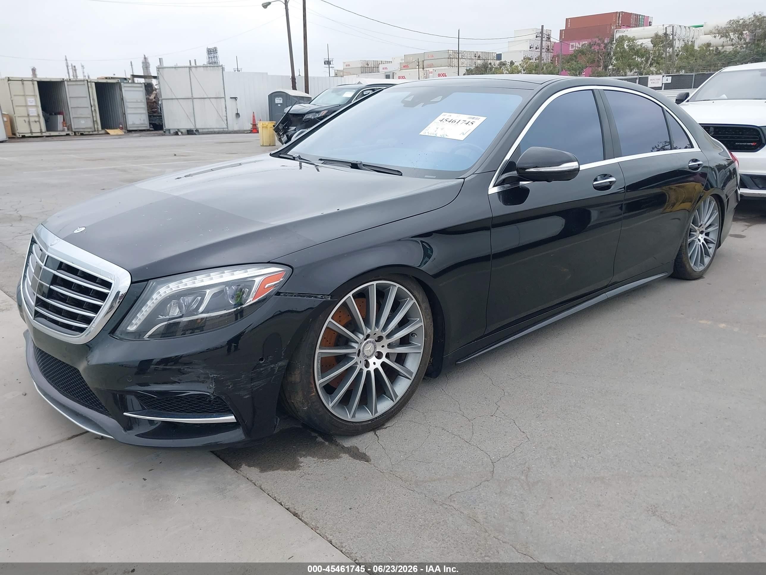 2015 Mercedes-benz S 550   Black vin: WDDUG8CB4FA180326