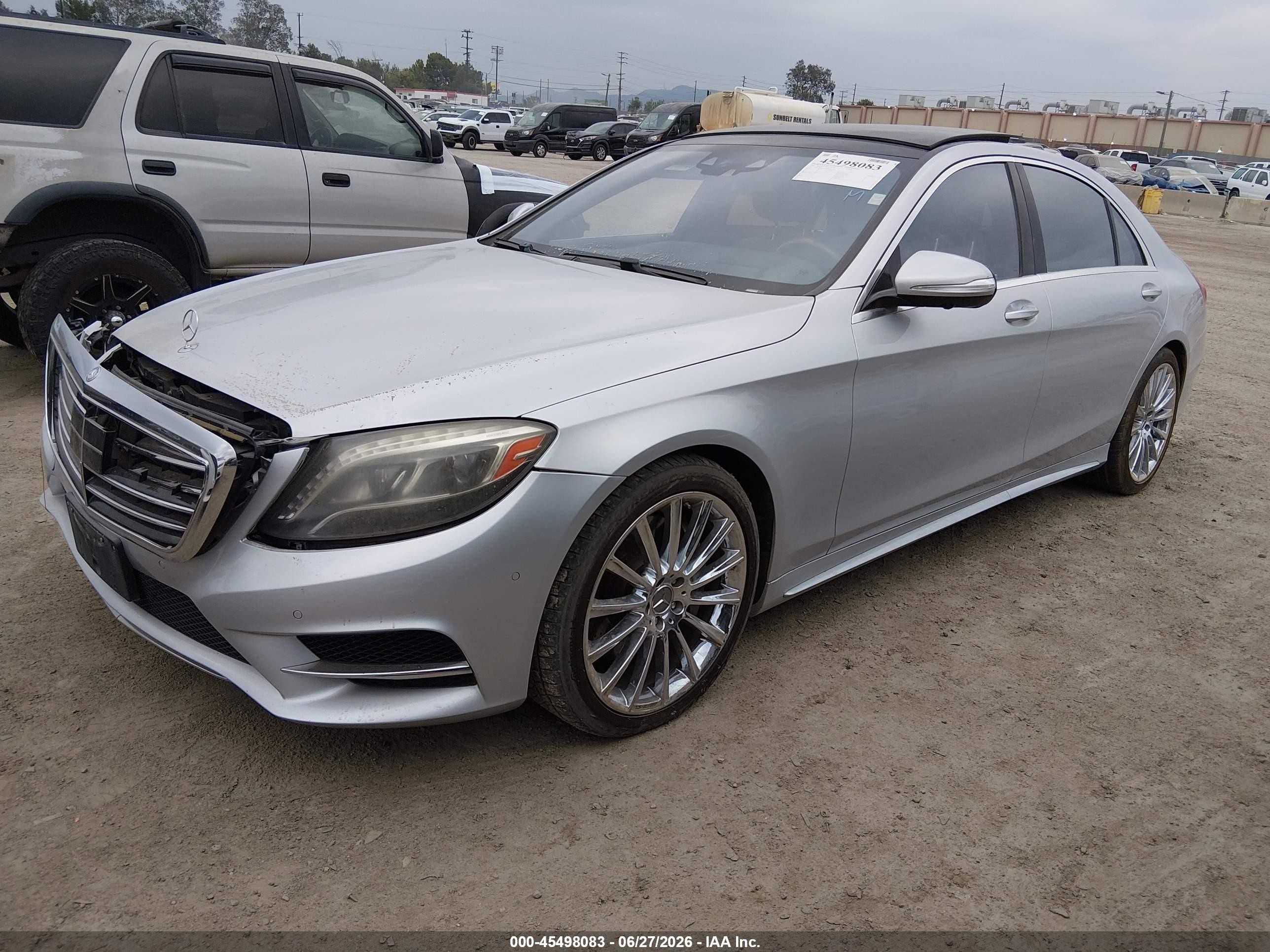 2015 Mercedes-benz S 550   Silver vin: WDDUG8CB4FA203507