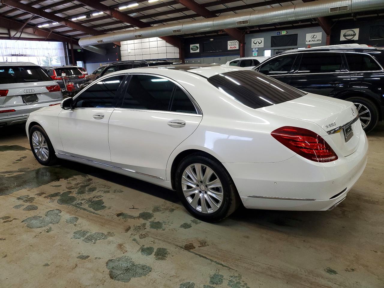 2014 Mercedes-benz S 550 White vin: WDDUG8CB5EA008871