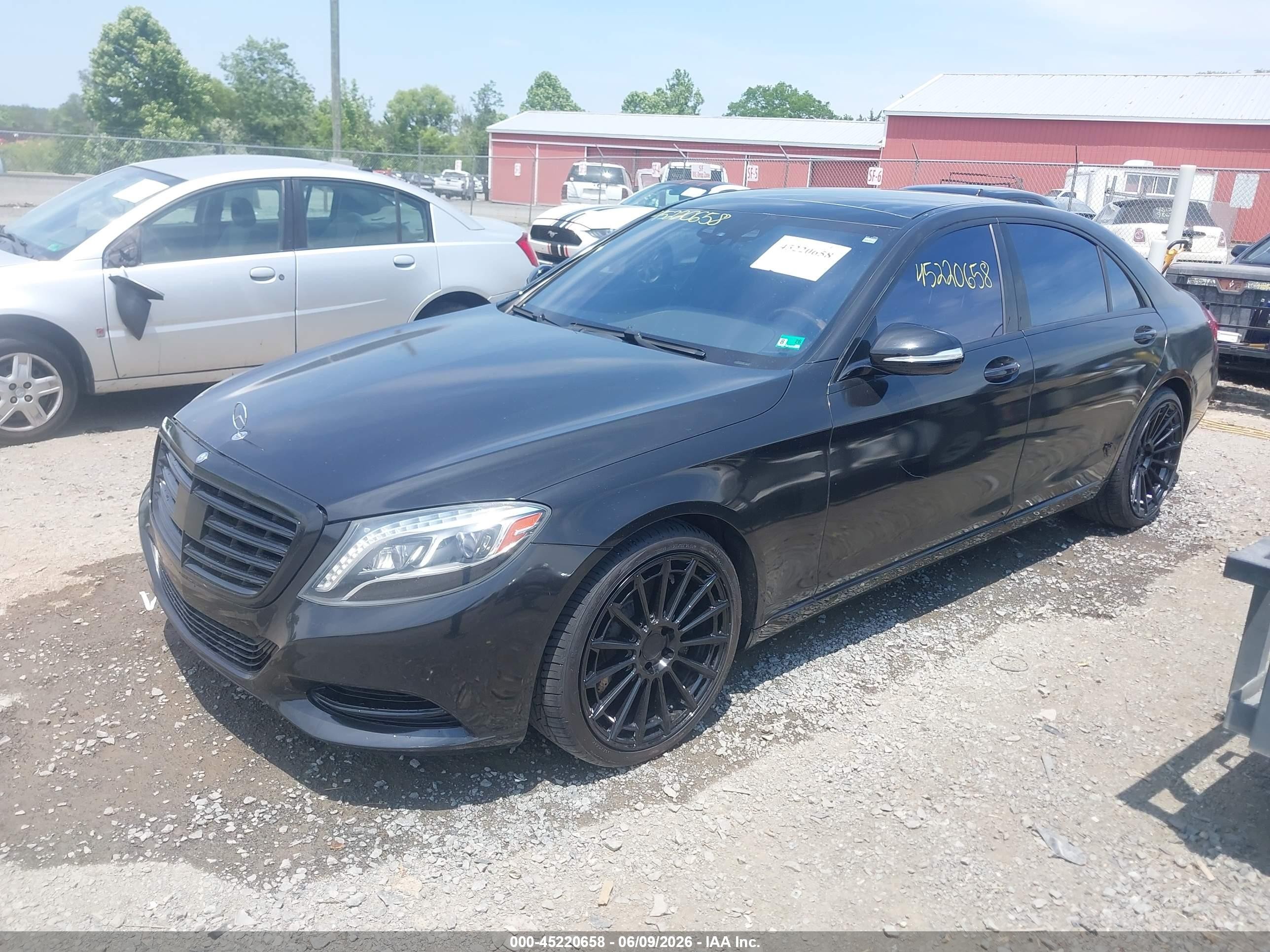 2014 Mercedes-benz S 550   Black vin: WDDUG8CB5EA018008