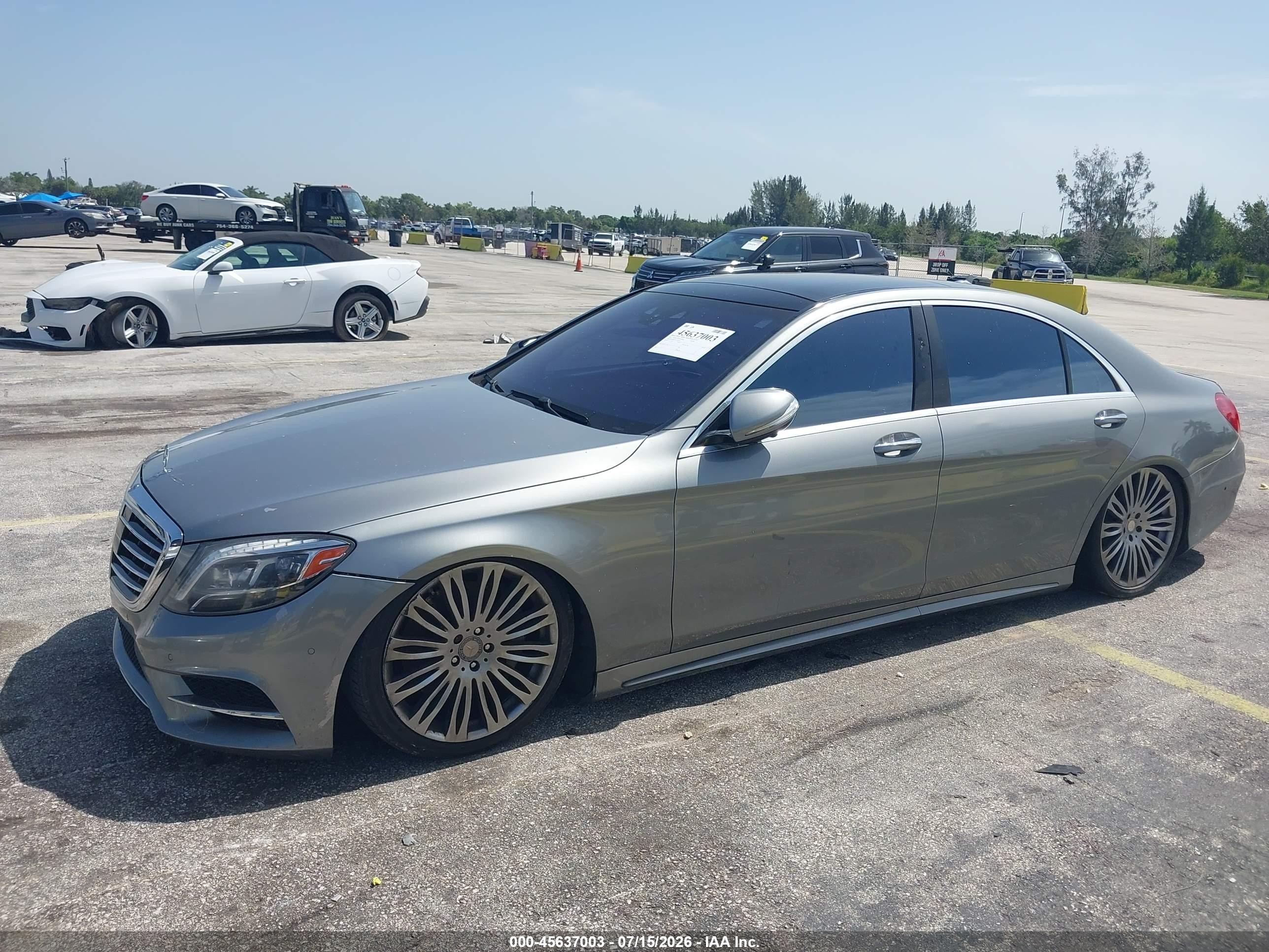 2015 Mercedes-benz S 550   Gray vin: WDDUG8CB5FA141339