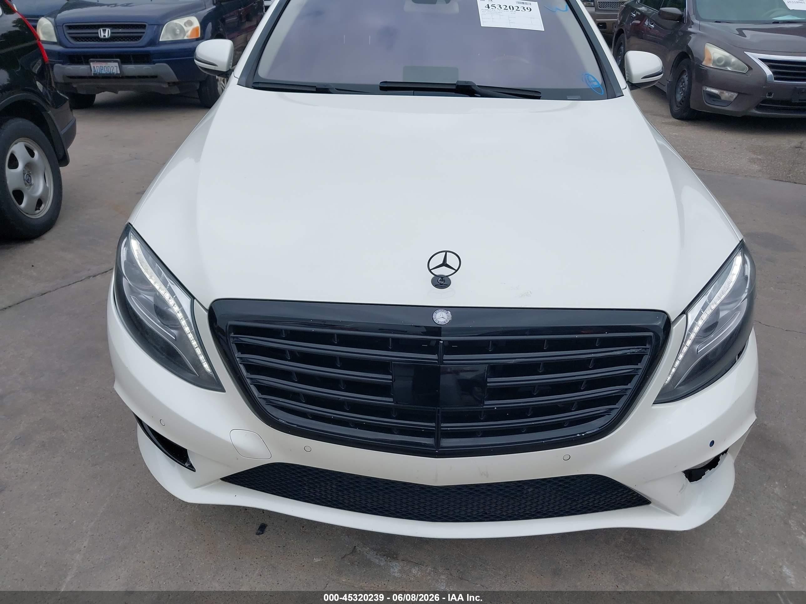 2014 Mercedes-benz S 550   White vin: WDDUG8CB6EA009169