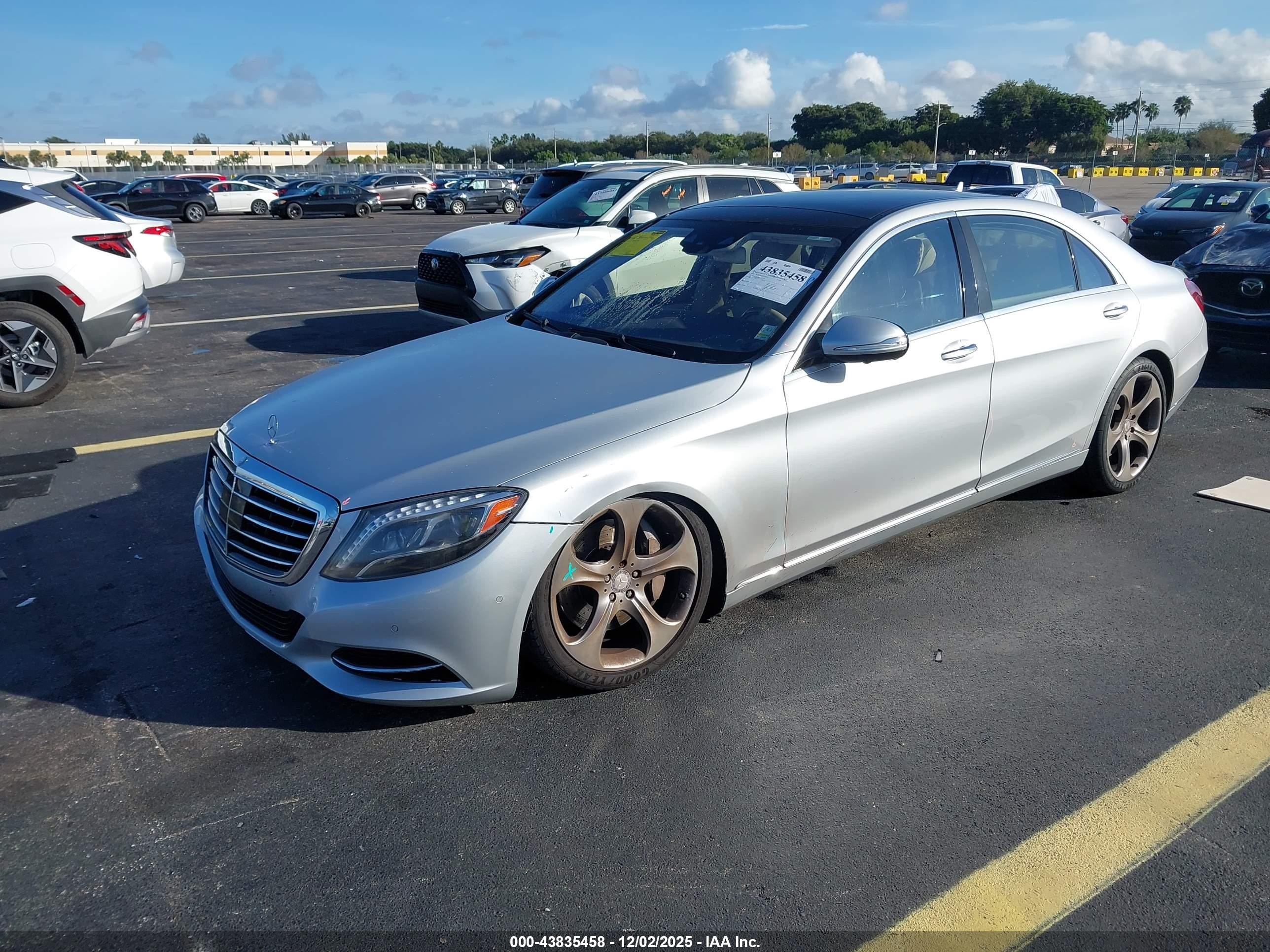 2014 Mercedes-benz S 550   Silver vin: WDDUG8CB6EA055326