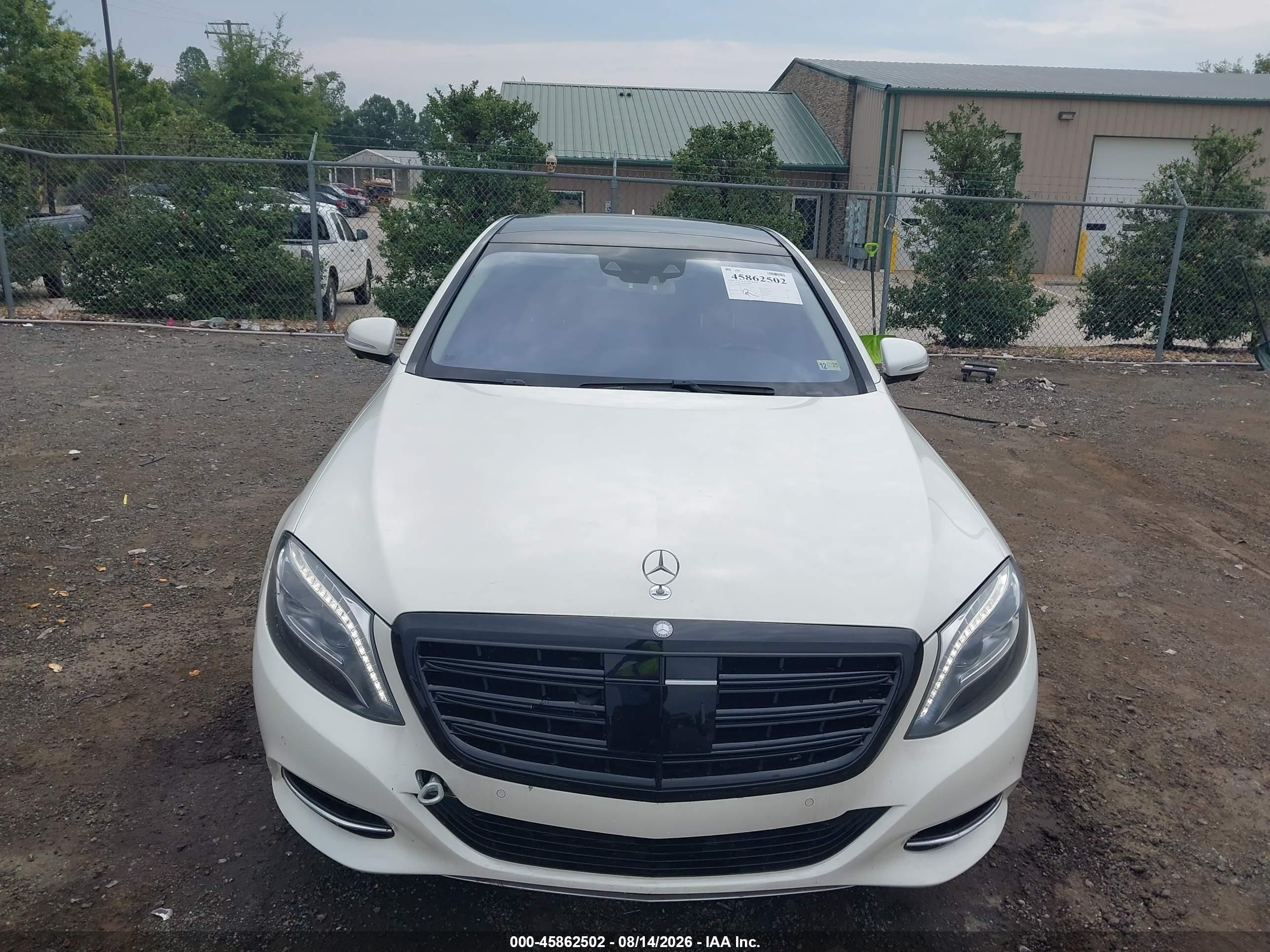 2014 Mercedes-benz S 550   White vin: WDDUG8CB6EA056170