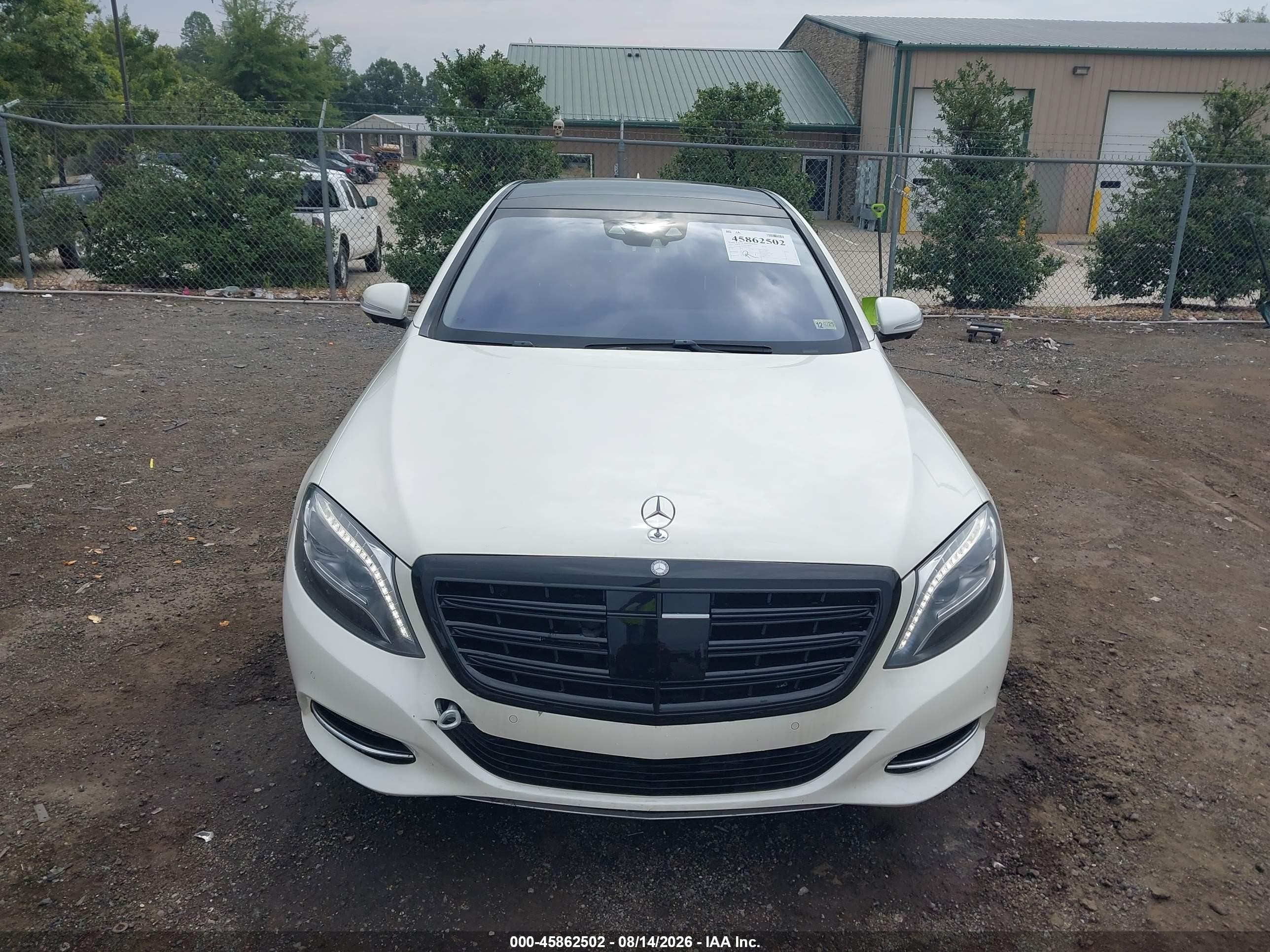 2014 Mercedes-benz S 550   White vin: WDDUG8CB6EA056170